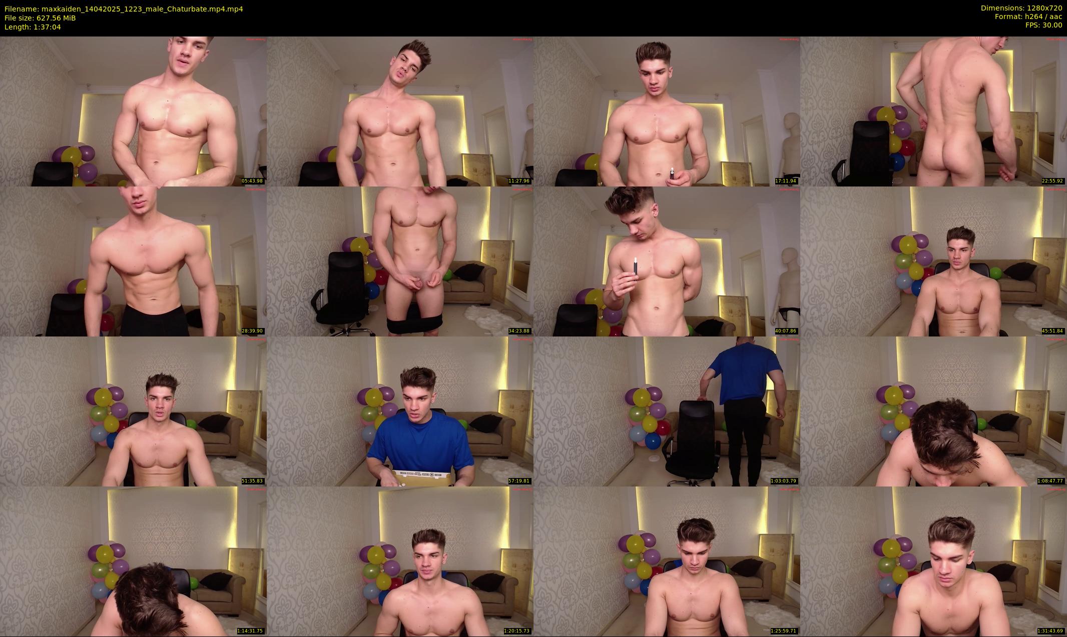 maxkaiden — 98 minute Chaturbate male cam show recording, 720p, Apr 14, 2025
