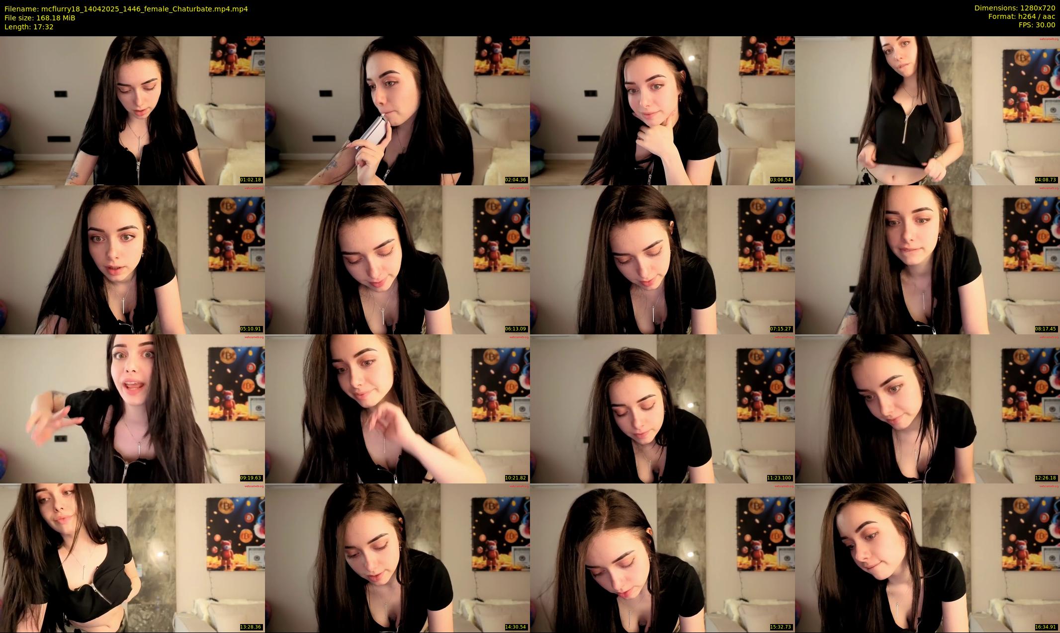 mcflurry18 — 18 minute Chaturbate female cam show recording, 720p, Apr 14, 2025