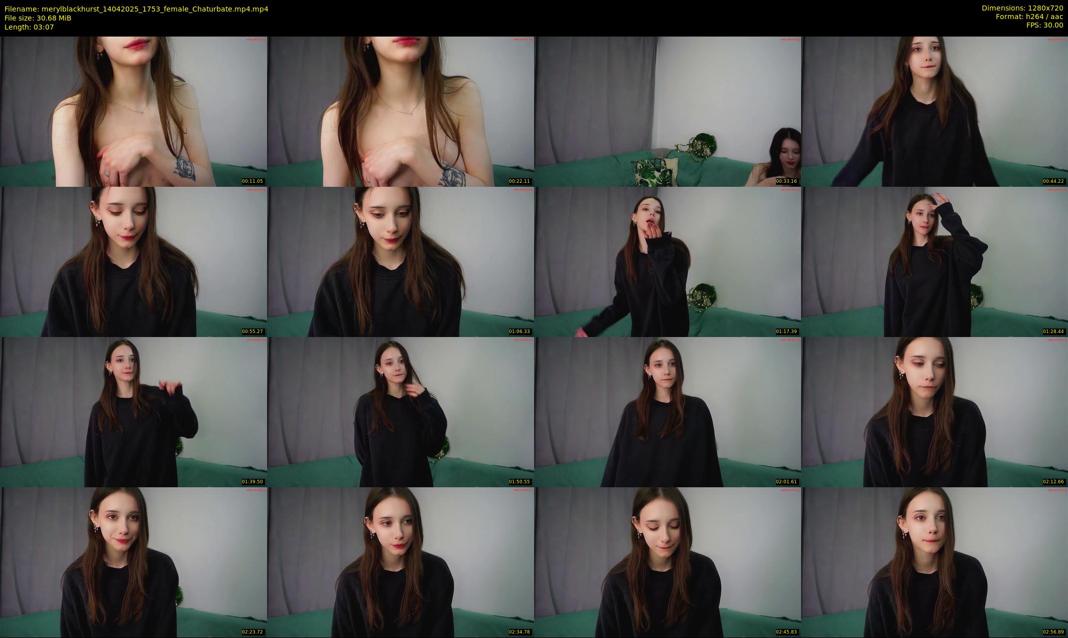 merylblackhurst — 4 minute Chaturbate female cam show recording, 720p, Apr 14, 2025