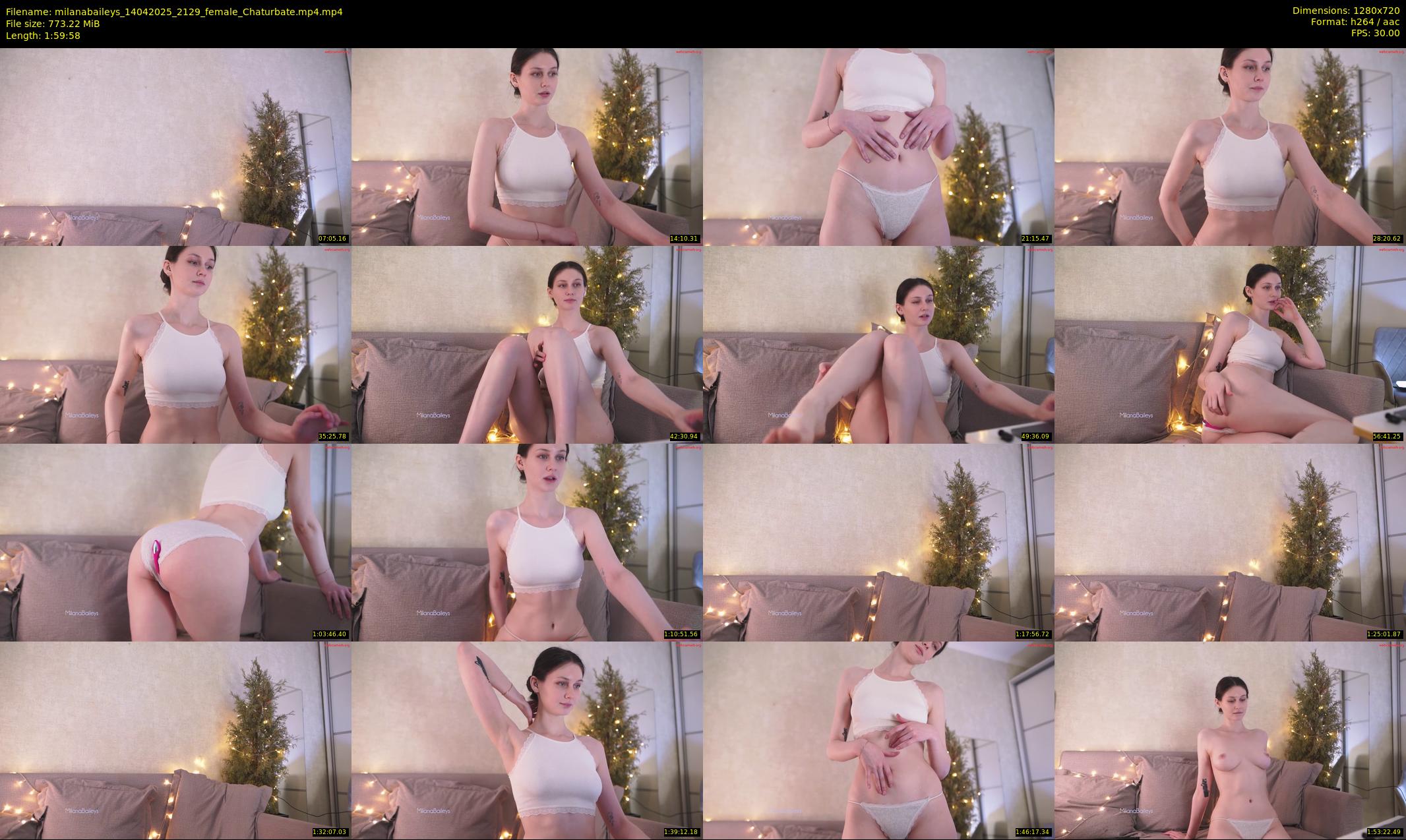 milanabaileys — 120 minute Chaturbate female cam show recording, 720p, Apr 14, 2025