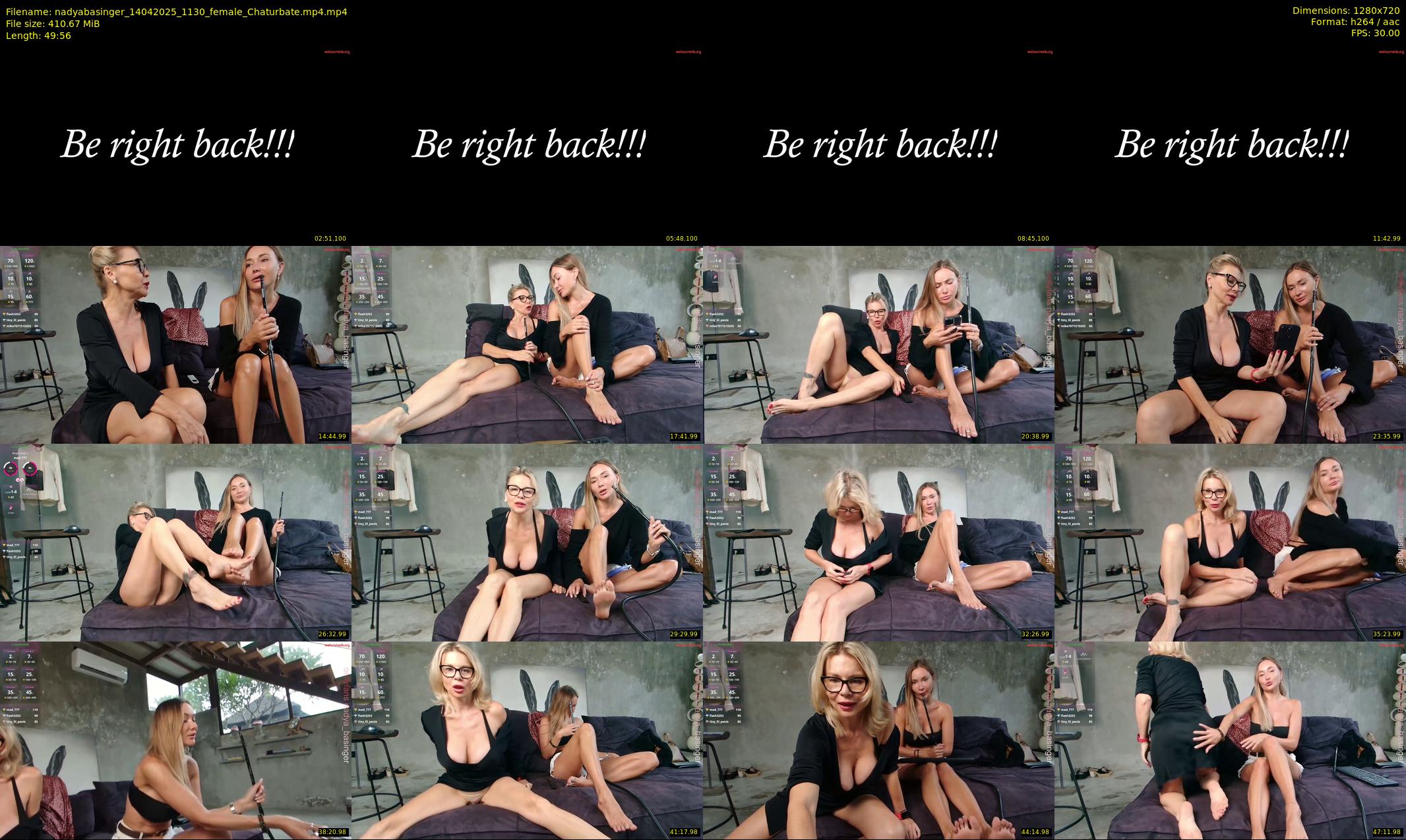 nadyabasinger — 50 minute Chaturbate female cam show recording, 720p, Apr 14, 2025
