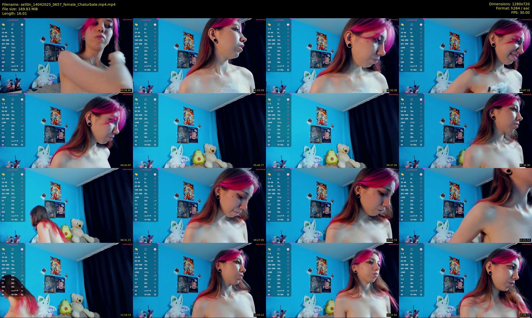 sell0n — 17 minute Chaturbate female cam show recording, 720p, Apr 14, 2025