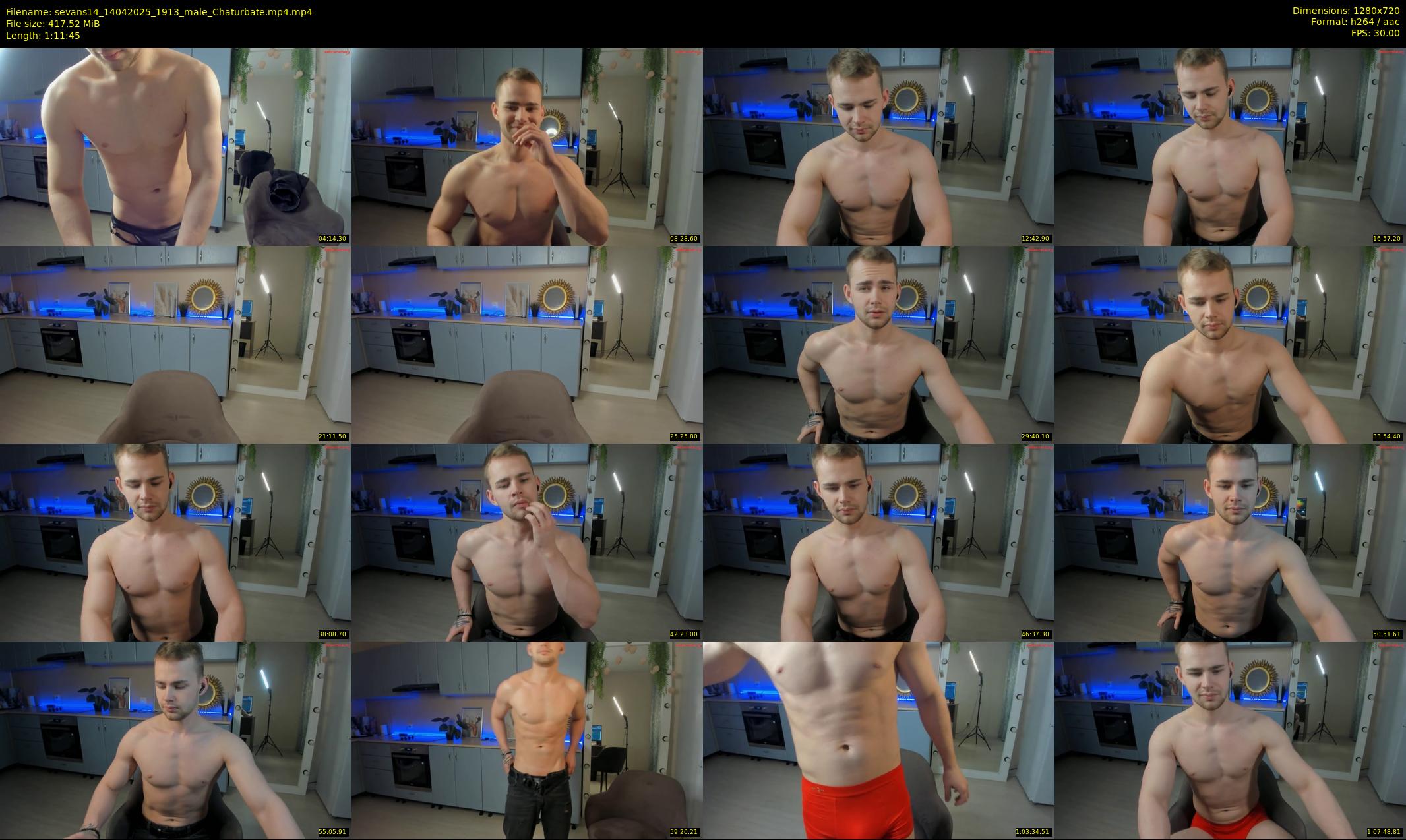 sevans14 — 72 minute Chaturbate male cam show recording, 720p, Apr 14, 2025