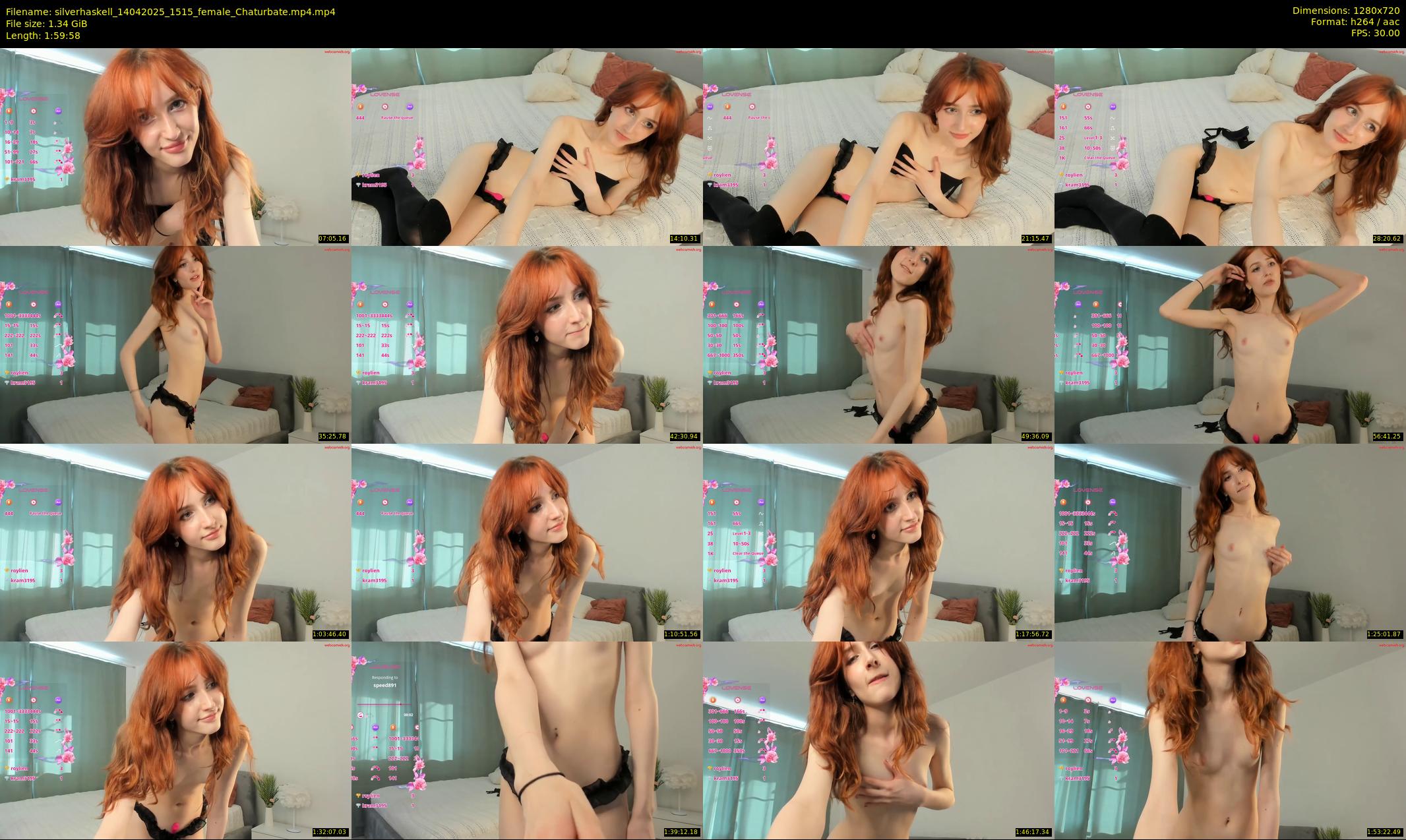 silverhaskell — 120 minute Chaturbate female cam show recording, 720p, Apr 14, 2025