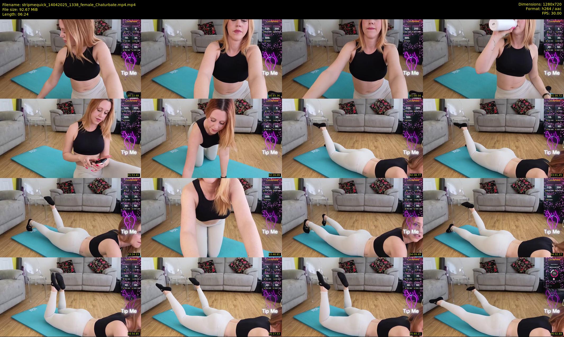 stripmequick — 7 minute Chaturbate female cam show recording, 720p, Apr 14, 2025