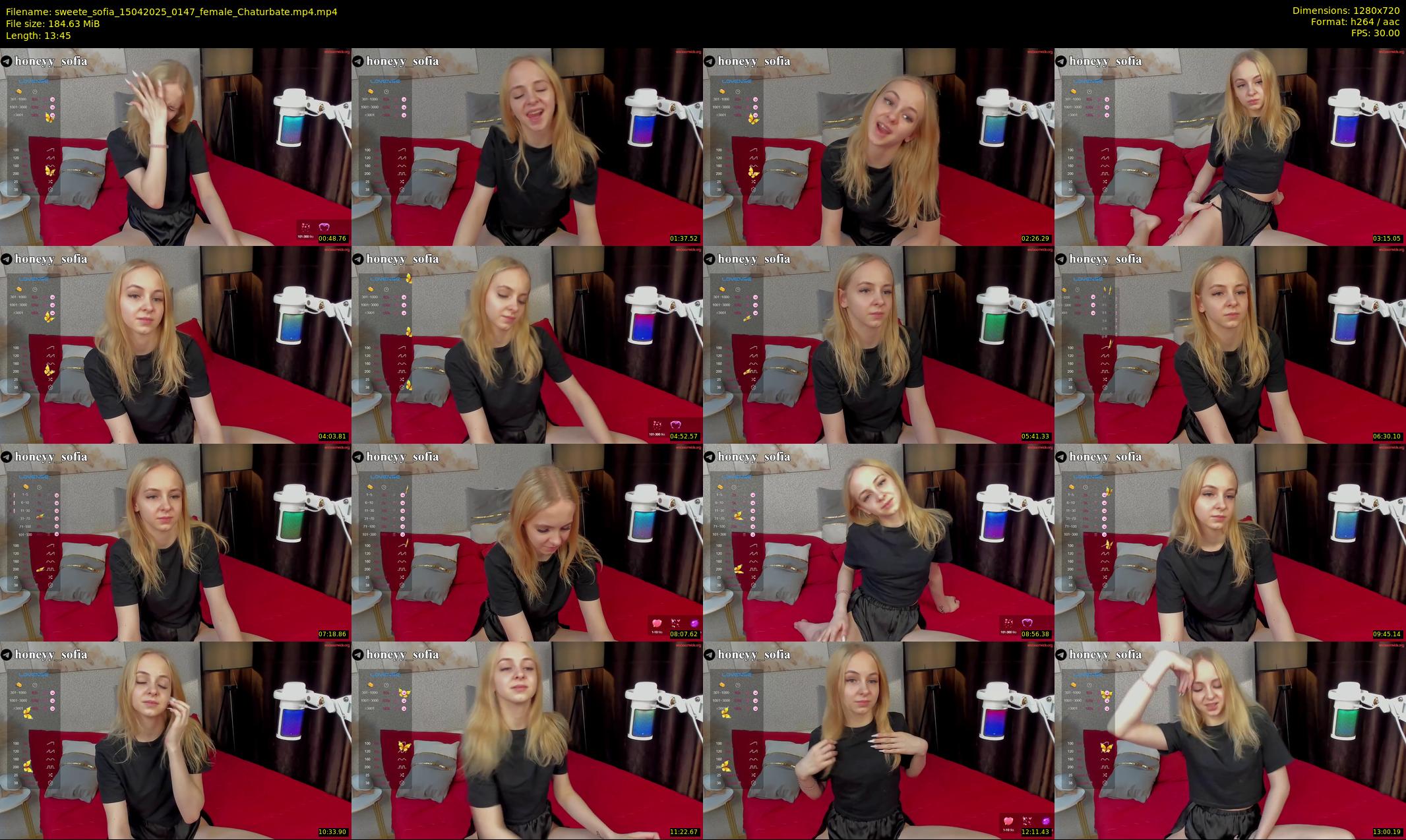sweete_sofia — 14 minute Chaturbate female cam show recording, 720p, Apr 15, 2025