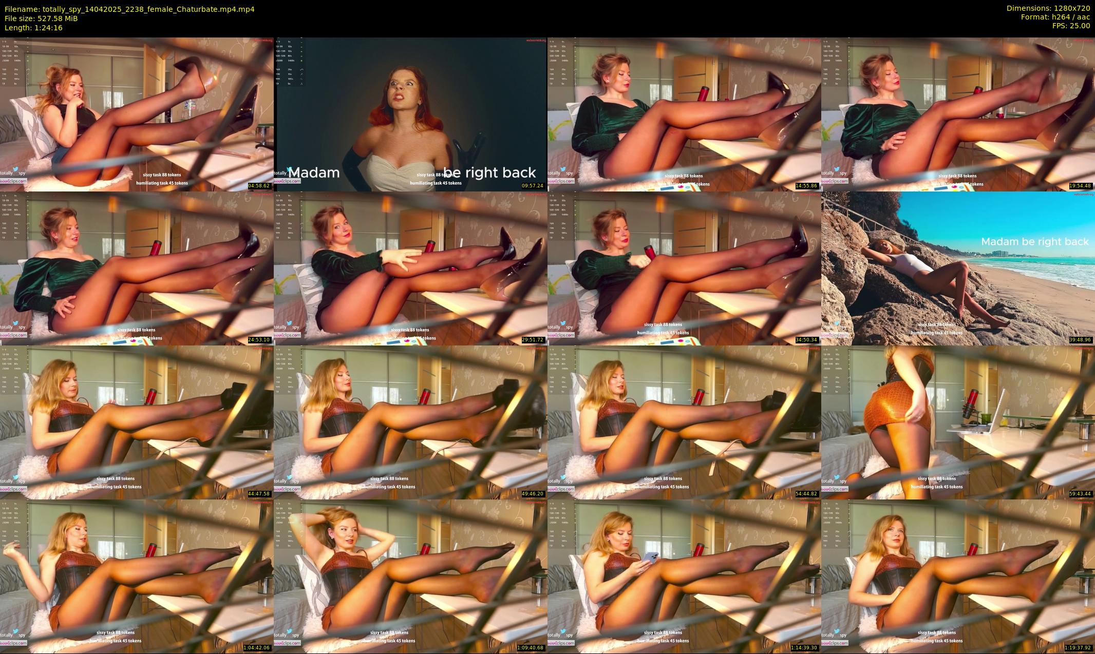 totally_spy — 85 minute Chaturbate female cam show recording, 720p, Apr 14, 2025
