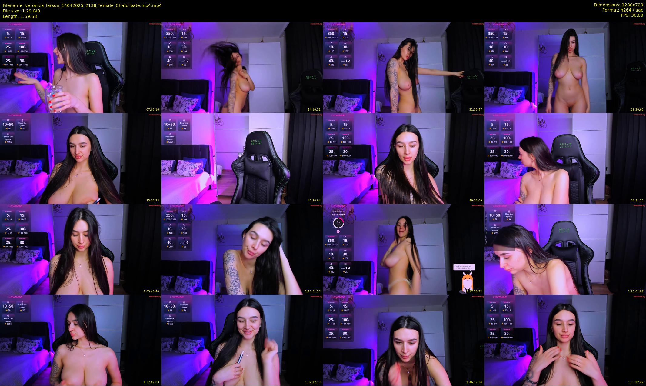 veronica_larson — 120 minute Chaturbate female cam show recording, 720p, Apr 14, 2025