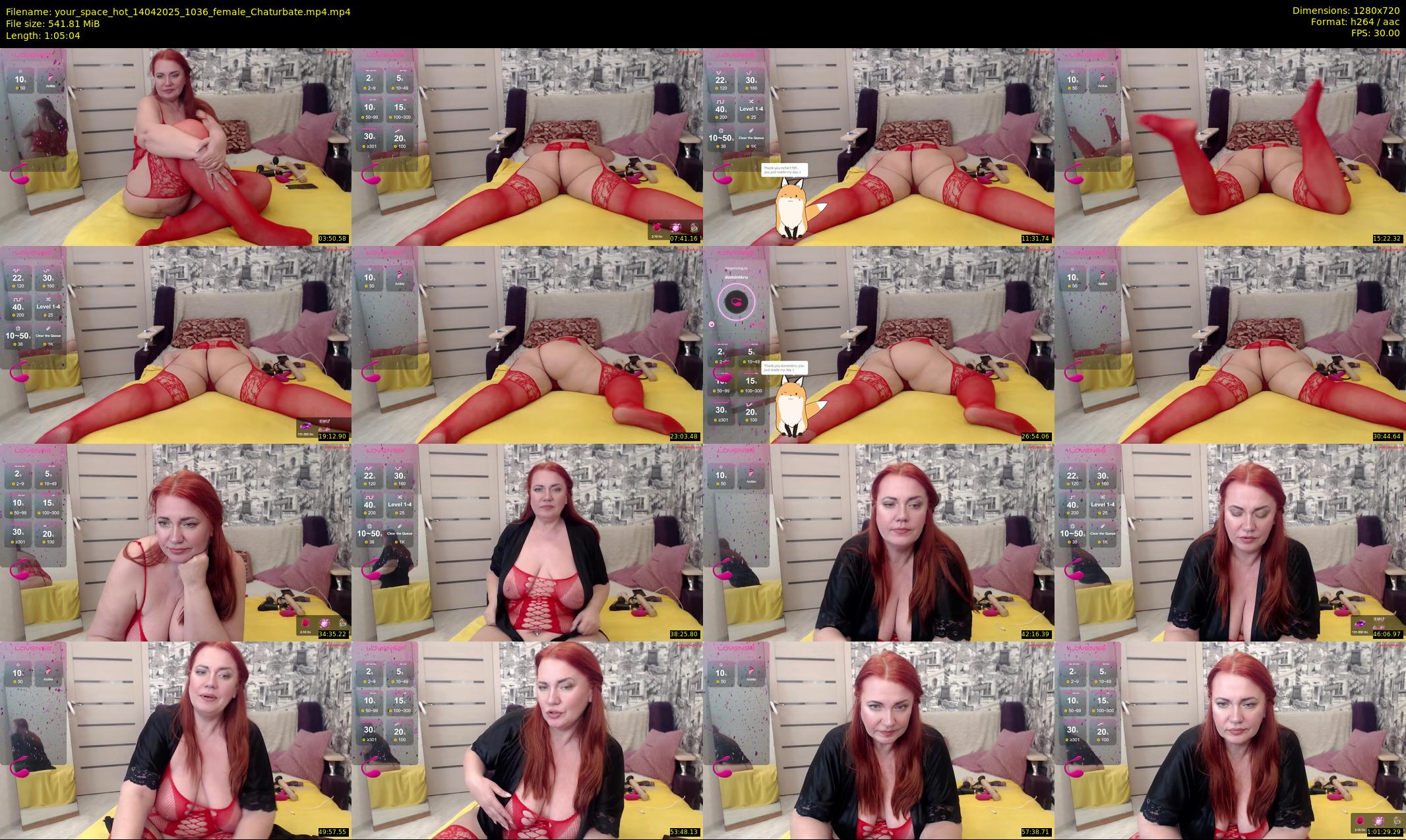 your_space_hot — 66 minute Chaturbate female cam show recording, 720p, Apr 14, 2025