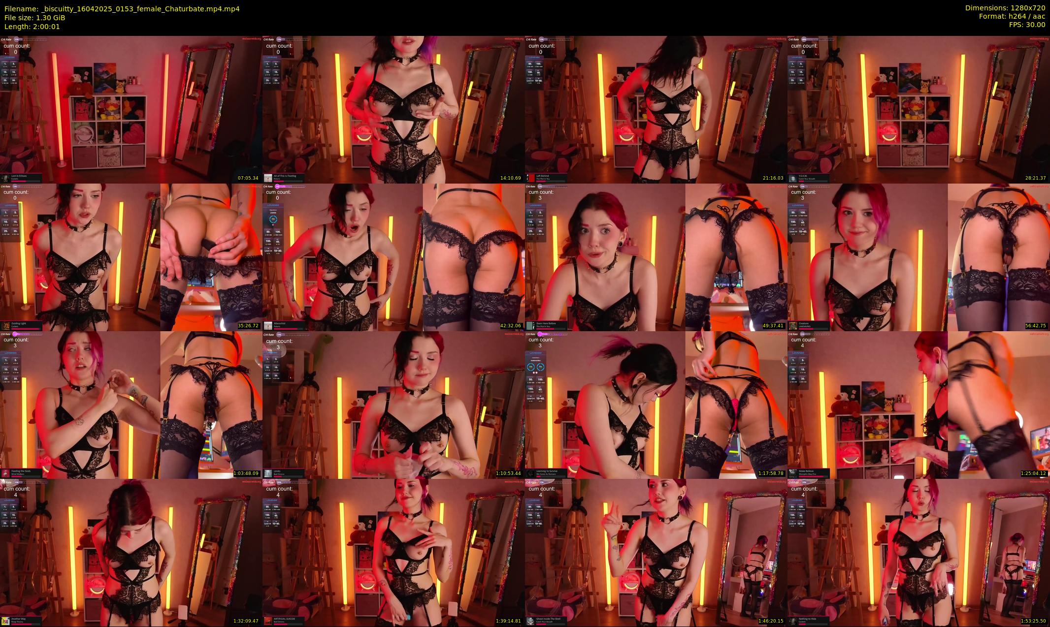 _biscuitty — 121 minute Chaturbate female cam show recording, 720p, Apr 16, 2025