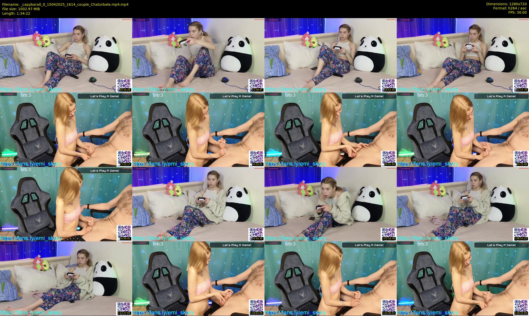 _capybara0_0 — 95 minute Chaturbate couple cam show recording, 720p, Apr 15, 2025