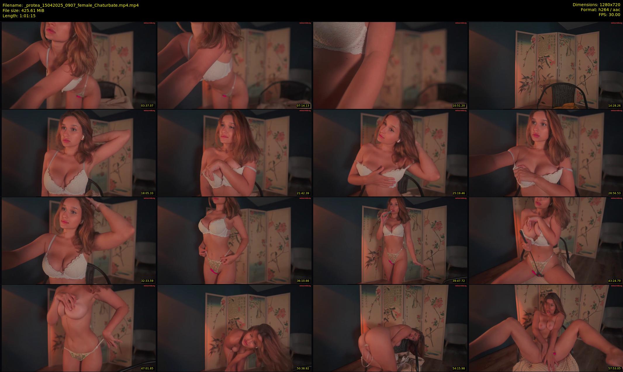_protea — 62 minute Chaturbate female cam show recording, 720p, Apr 15, 2025