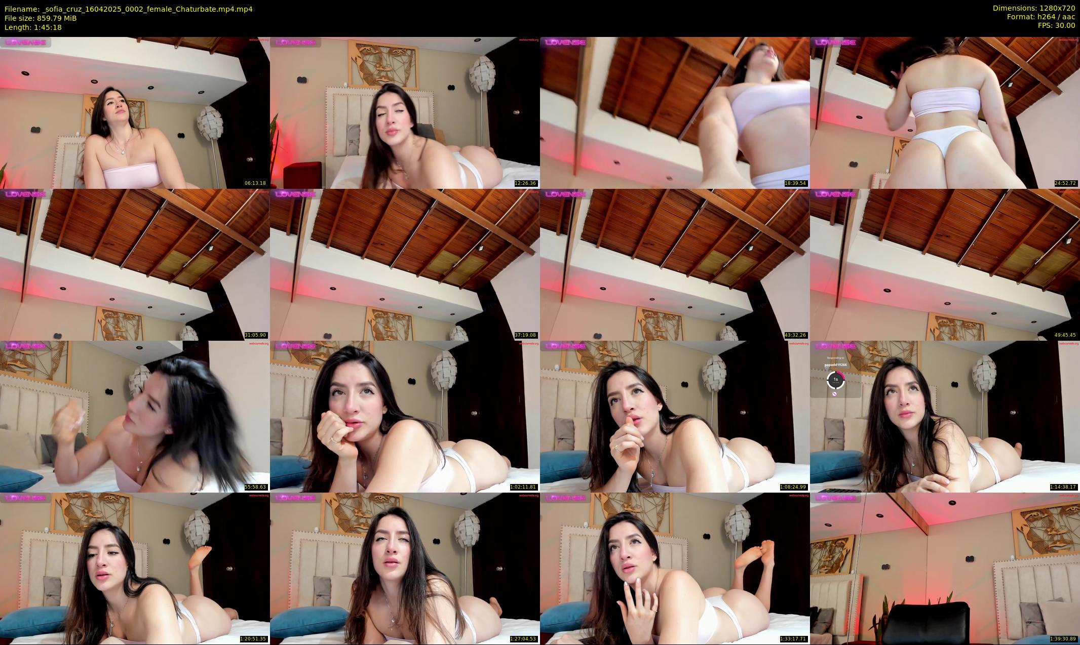 _sofia_cruz — 106 minute Chaturbate female cam show recording, 720p, Apr 16, 2025