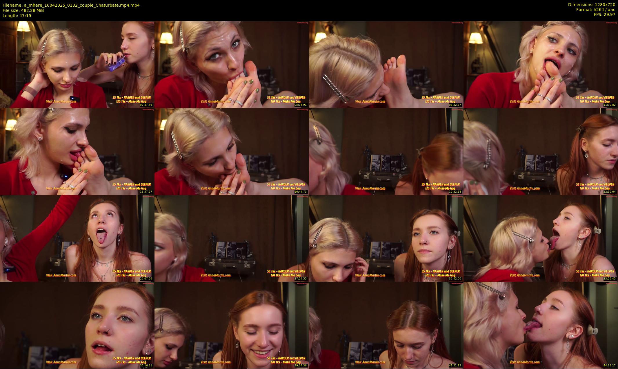 a_mhere — 48 minute Chaturbate couple cam show recording, 720p, Apr 16, 2025