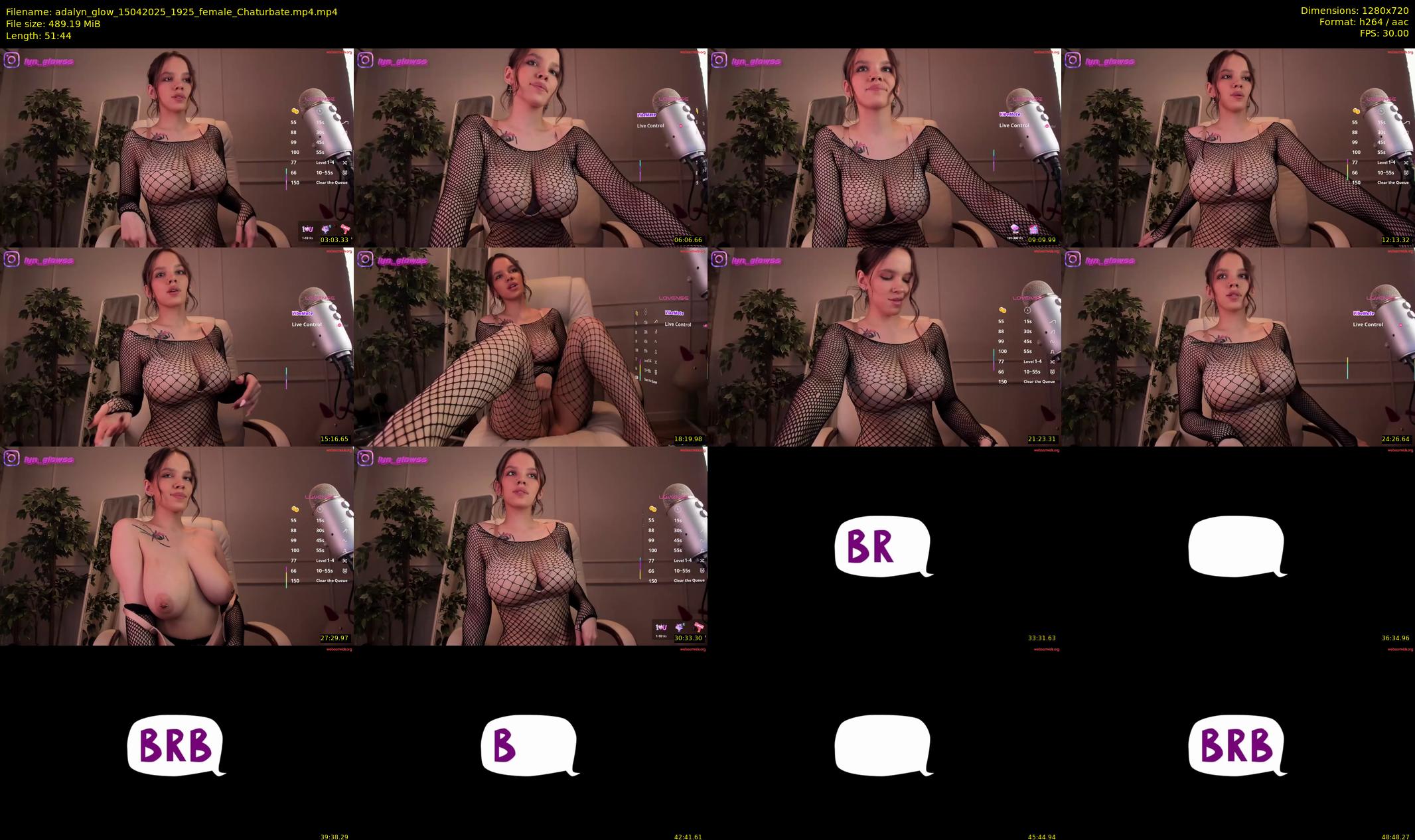 adalyn_glow — 52 minute Chaturbate female cam show recording, 720p, Apr 15, 2025