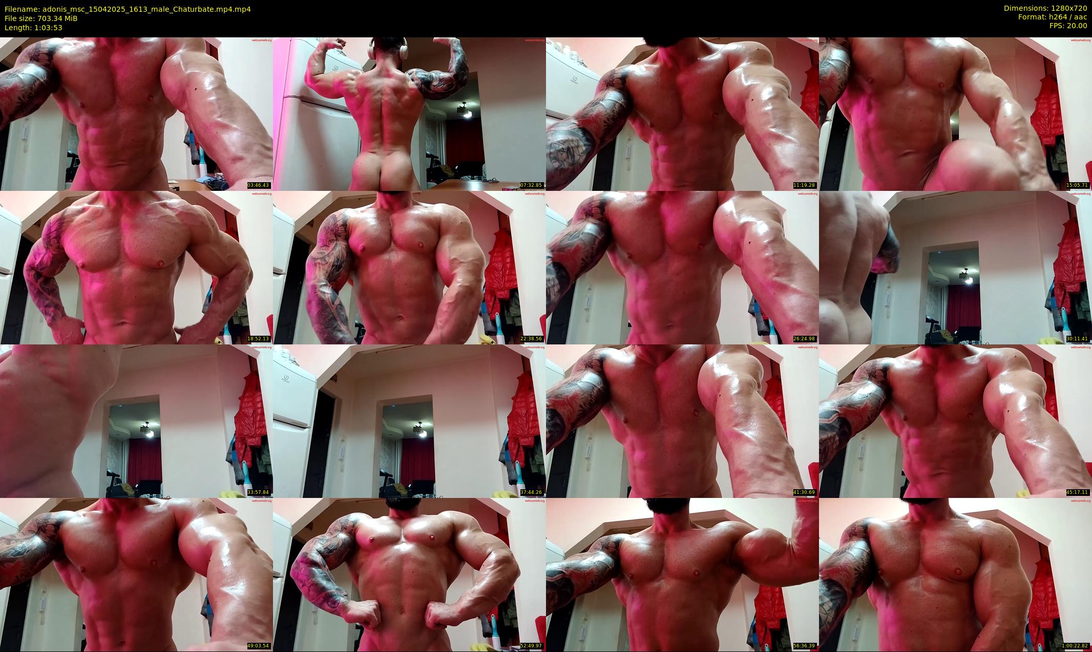 adonis_msc — 64 minute Chaturbate male cam show recording, 720p, Apr 15, 2025