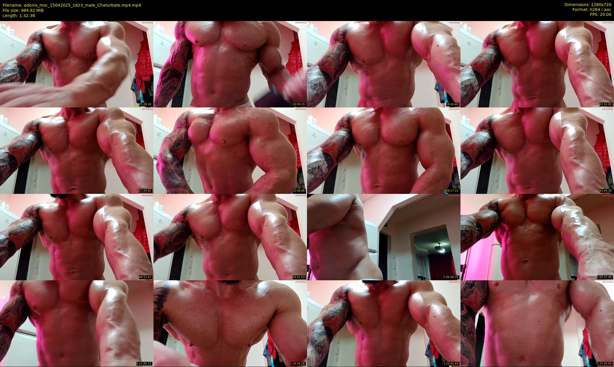 adonis_msc — 93 minute Chaturbate male cam show recording, 720p, Apr 15, 2025