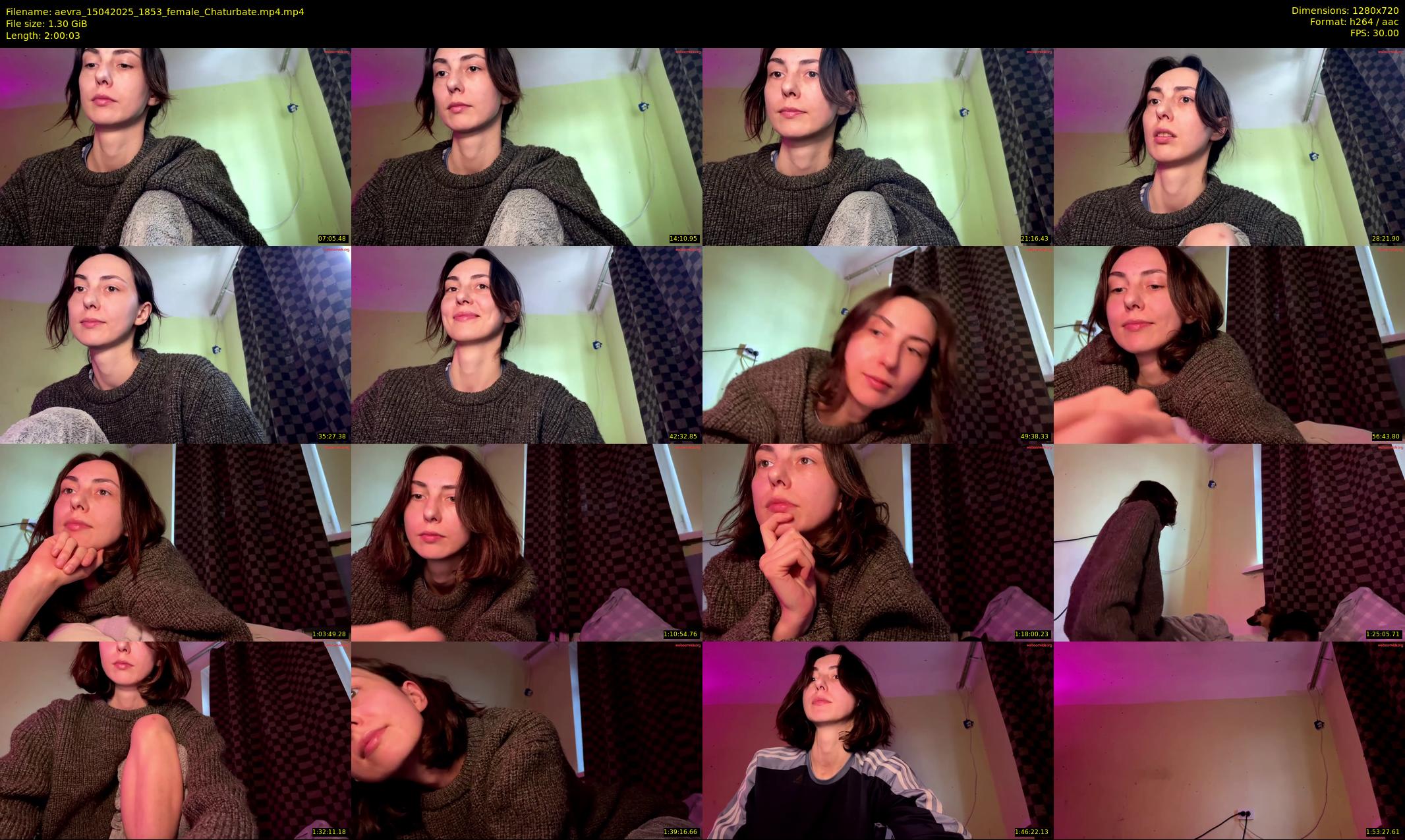 aevra — 121 minute Chaturbate female cam show recording, 720p, Apr 15, 2025