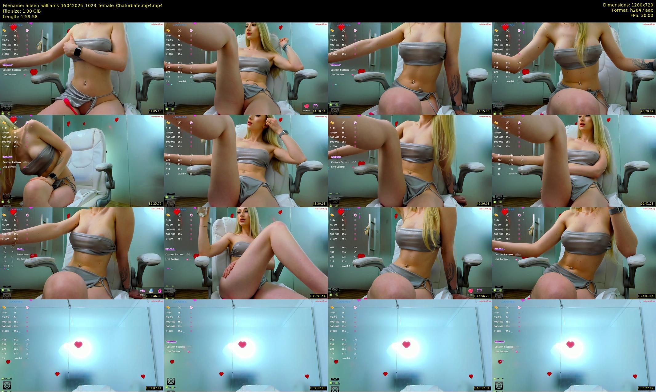 aileen_williams — 120 minute Chaturbate female cam show recording, 720p, Apr 15, 2025