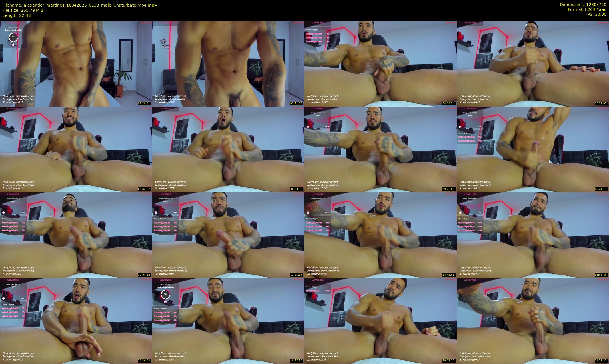 alexander_martines — 23 minute Chaturbate male cam show recording, 720p, Apr 16, 2025