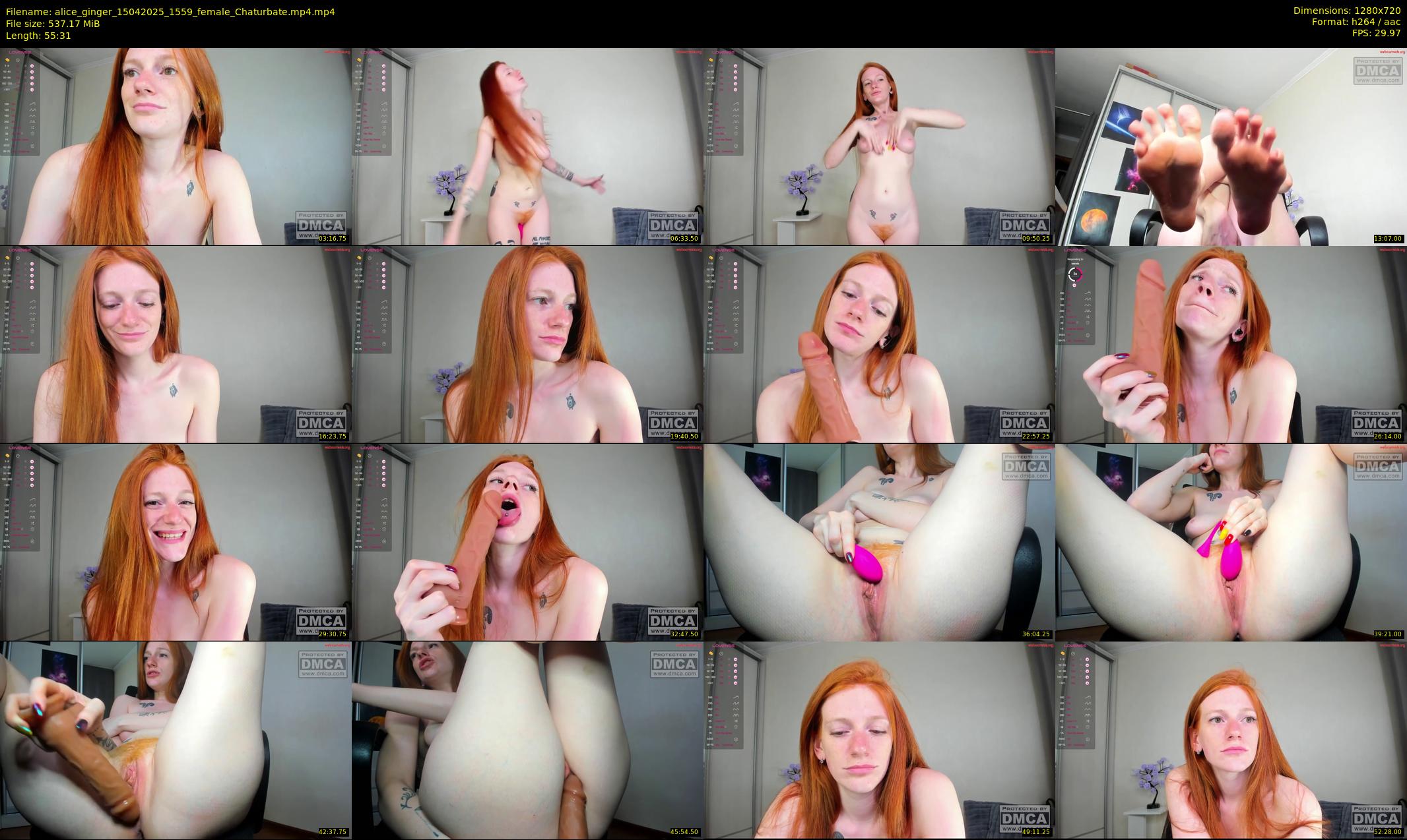 alice_ginger — 56 minute Chaturbate female cam show recording, 720p, Apr 15, 2025
