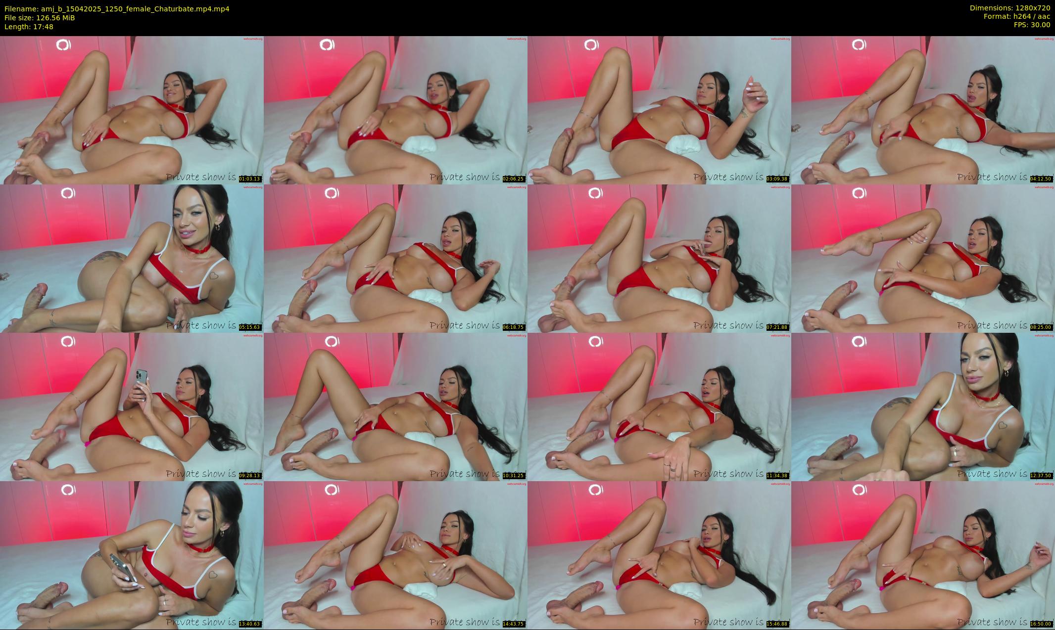 amj_b — 18 minute Chaturbate female cam show recording, 720p, Apr 15, 2025