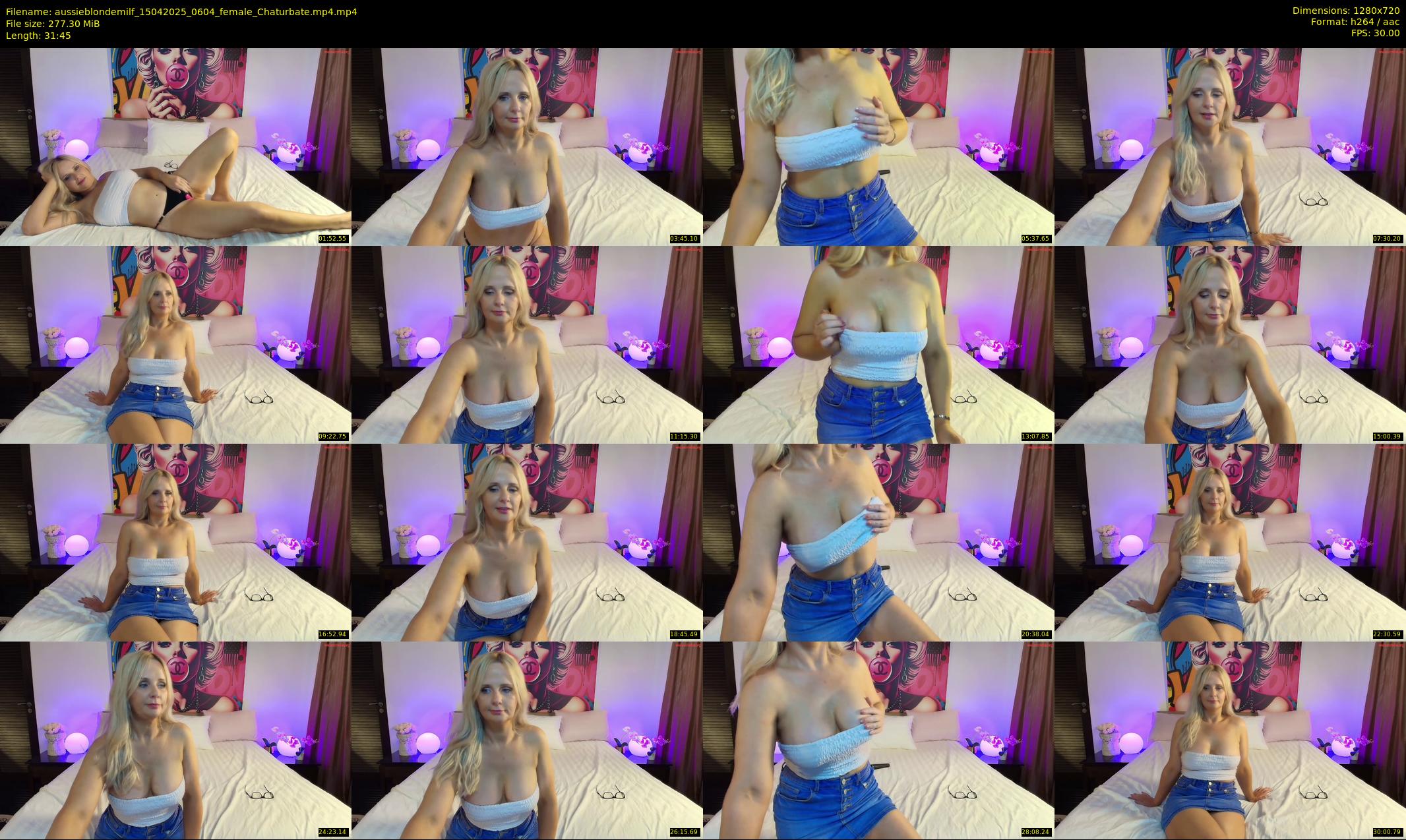 aussieblondemilf — 32 minute Chaturbate female cam show recording, 720p, Apr 15, 2025