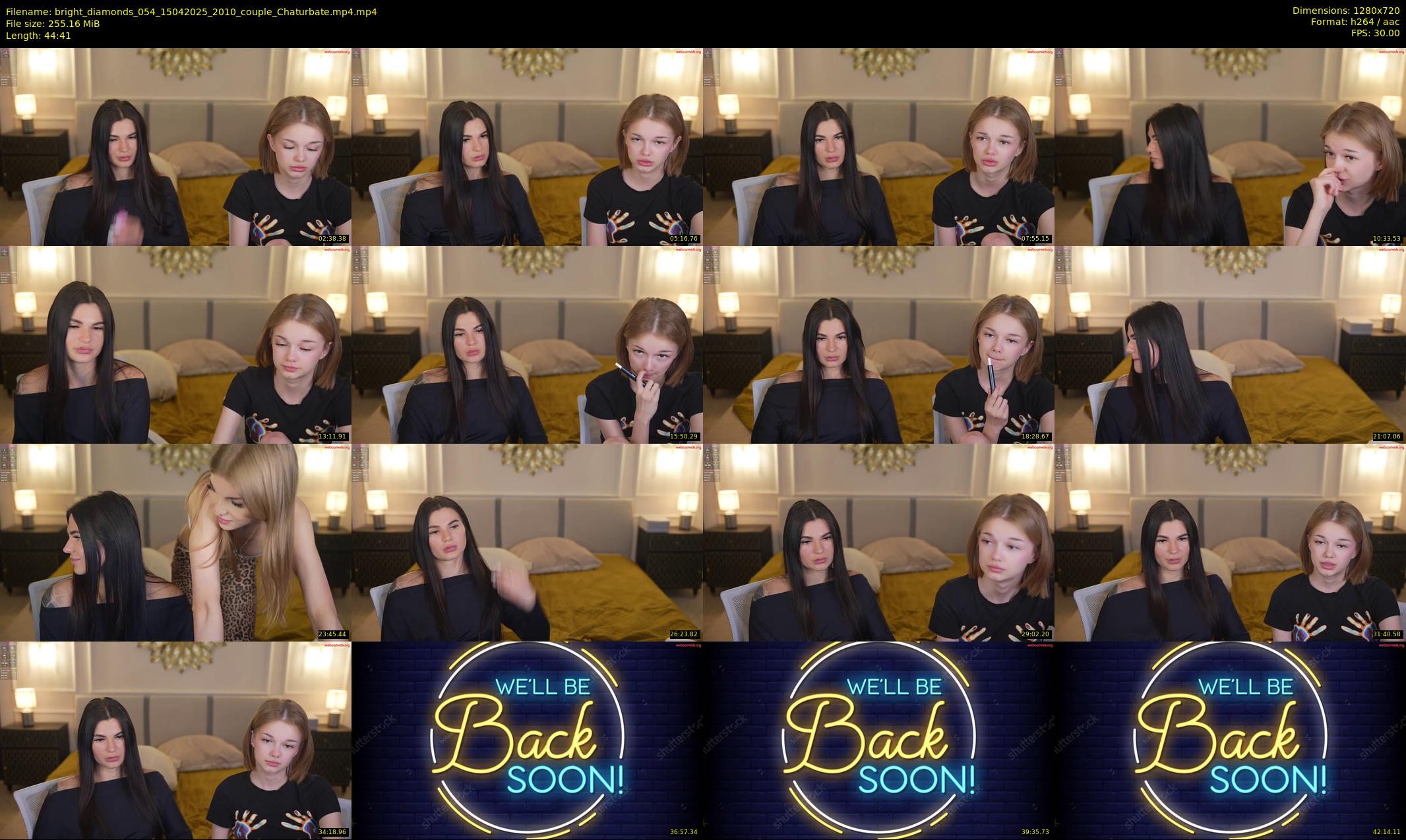 bright_diamonds_054 — 45 minute Chaturbate couple cam show recording, 720p, Apr 15, 2025