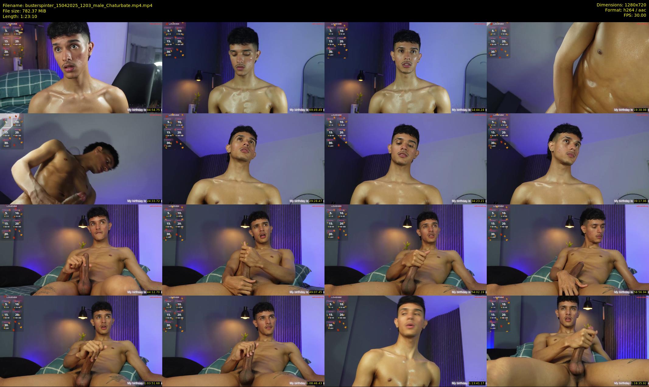busterspinter — 84 minute Chaturbate male cam show recording, 720p, Apr 15, 2025