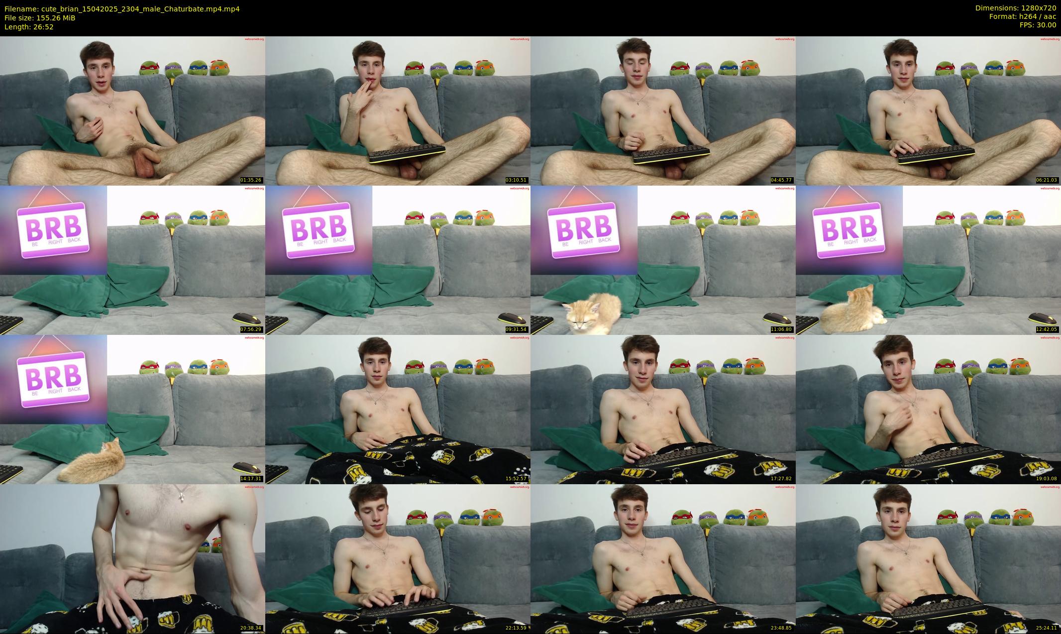cute_brian — 27 minute Chaturbate male cam show recording, 720p, Apr 15, 2025