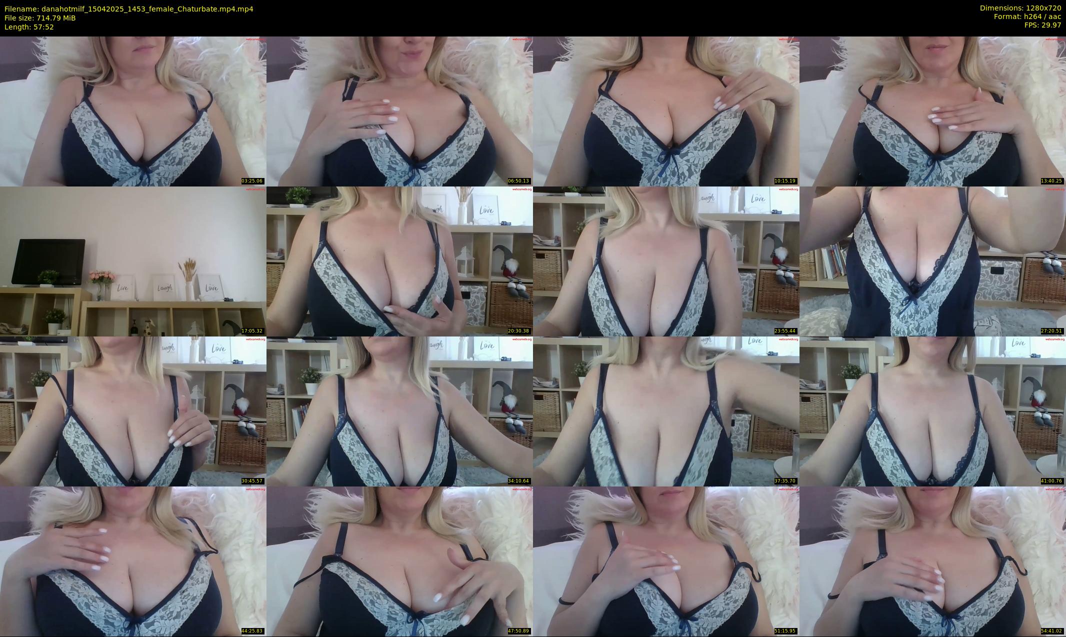 danahotmilf — 58 minute Chaturbate female cam show recording, 720p, Apr 15, 2025