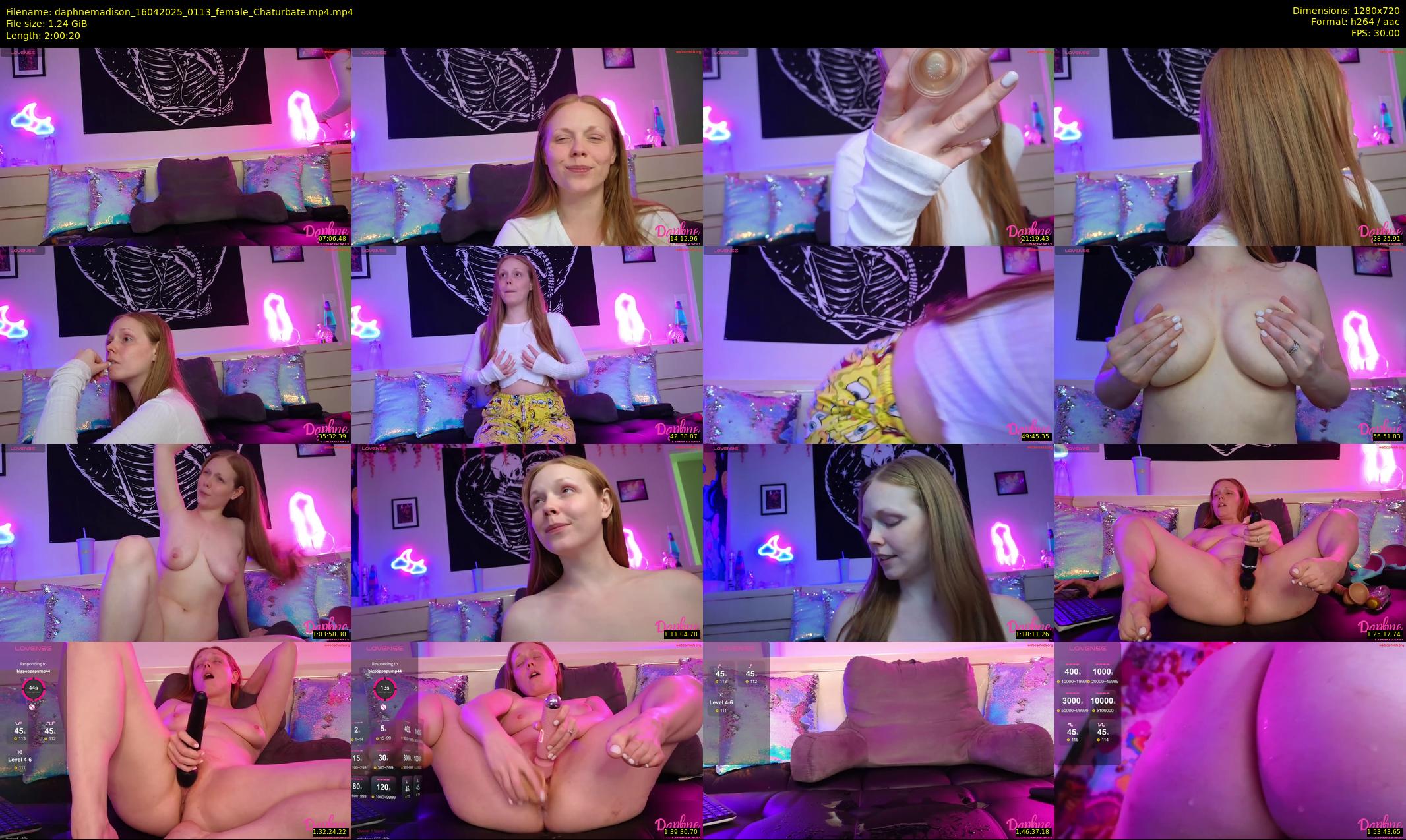 daphnemadison — 121 minute Chaturbate couple cam show recording, 720p, Apr 16, 2025
