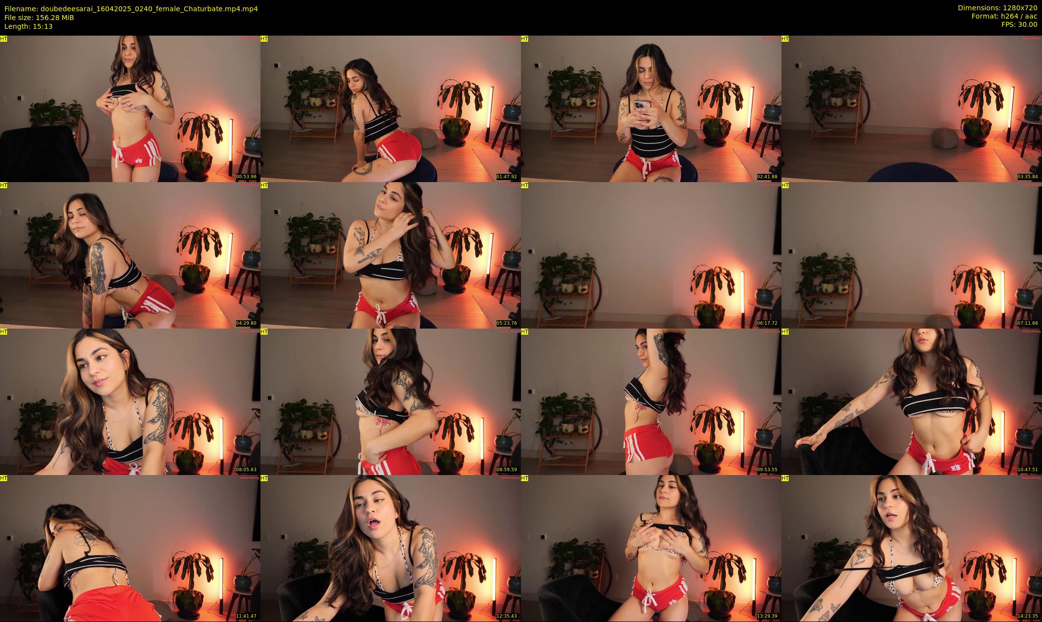doubedeesarai — 16 minute Chaturbate female cam show recording, 720p, Apr 16, 2025