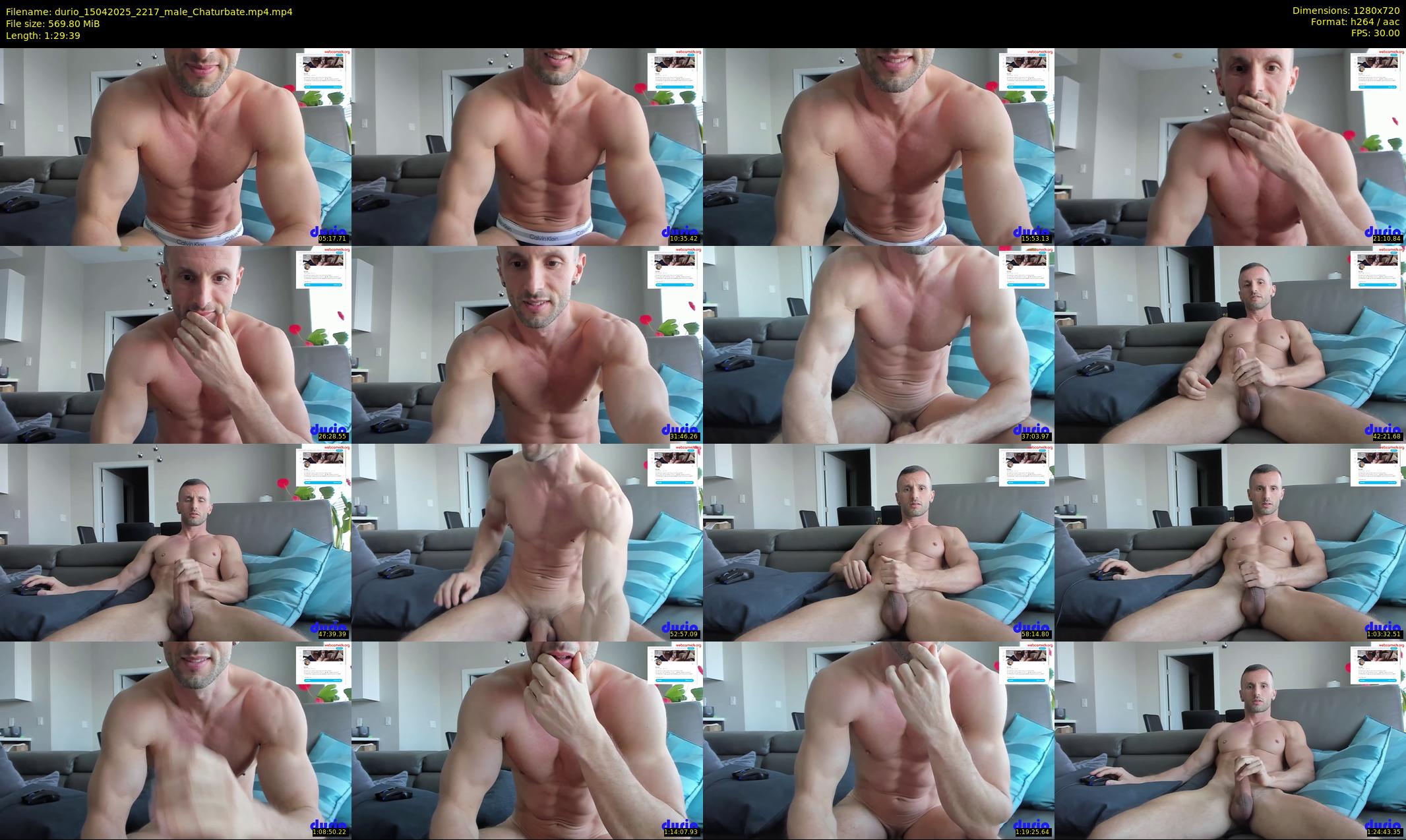 durio — 90 minute Chaturbate male cam show recording, 720p, Apr 15, 2025