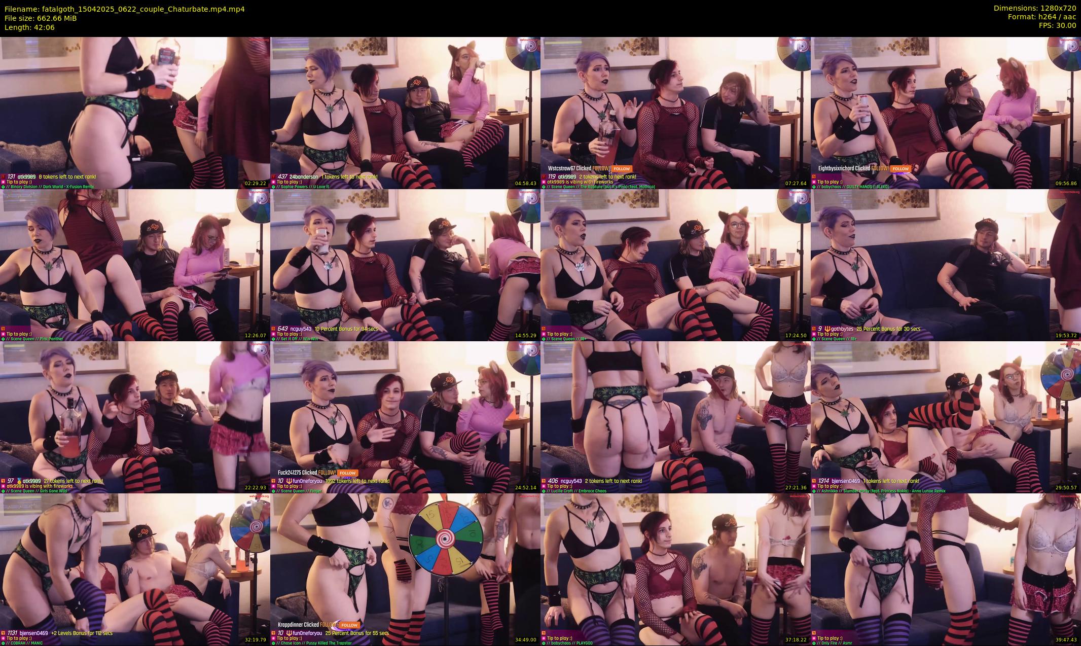 fatalgoth — 43 minute Chaturbate couple cam show recording, 720p, Apr 15, 2025