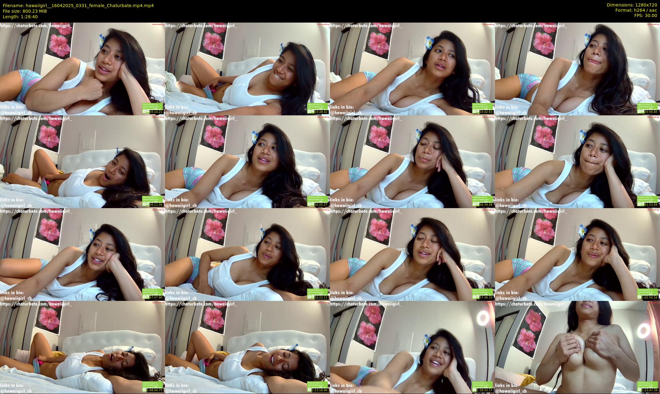 hawaiigirl_ — 89 minute Chaturbate female cam show recording, 720p, Apr 16, 2025