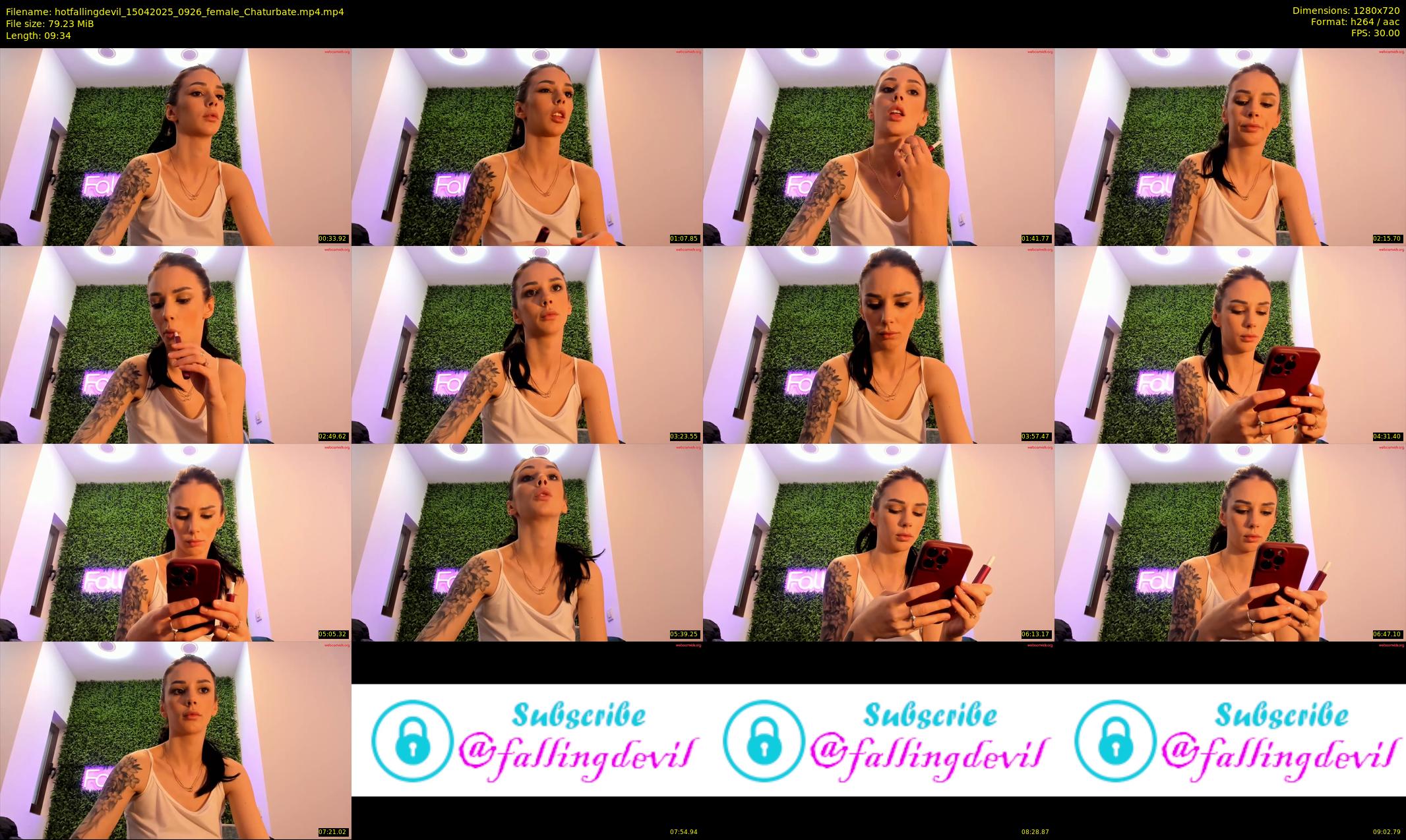 hotfallingdevil — 10 minute Chaturbate female cam show recording, 720p, Apr 15, 2025