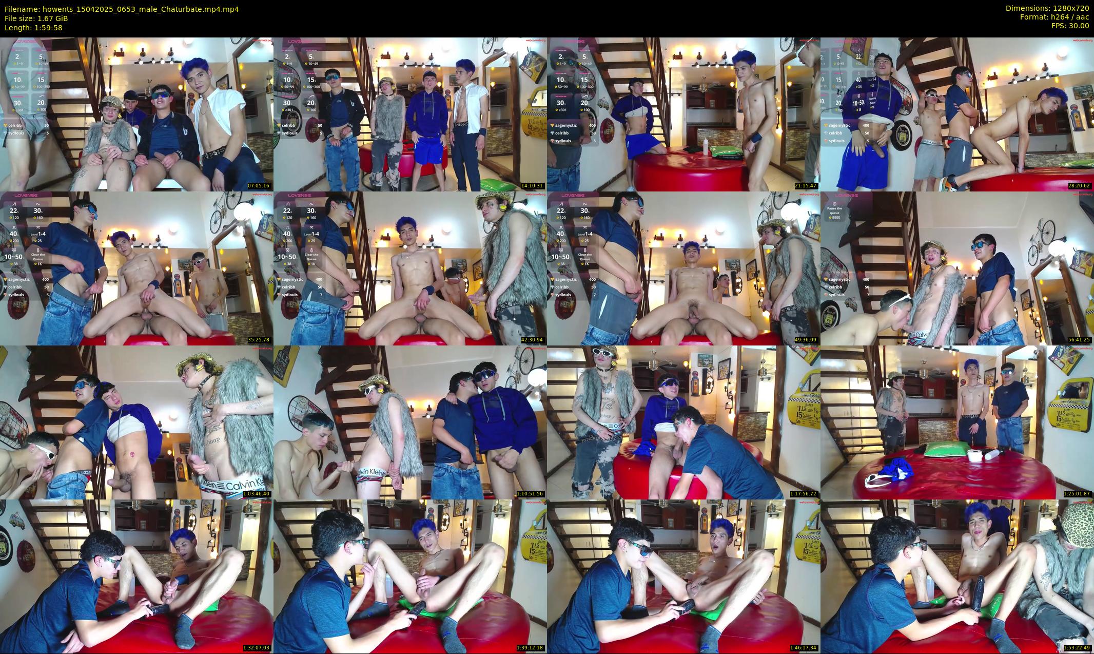 howents — 120 minute Chaturbate male cam show recording, 720p, Apr 15, 2025