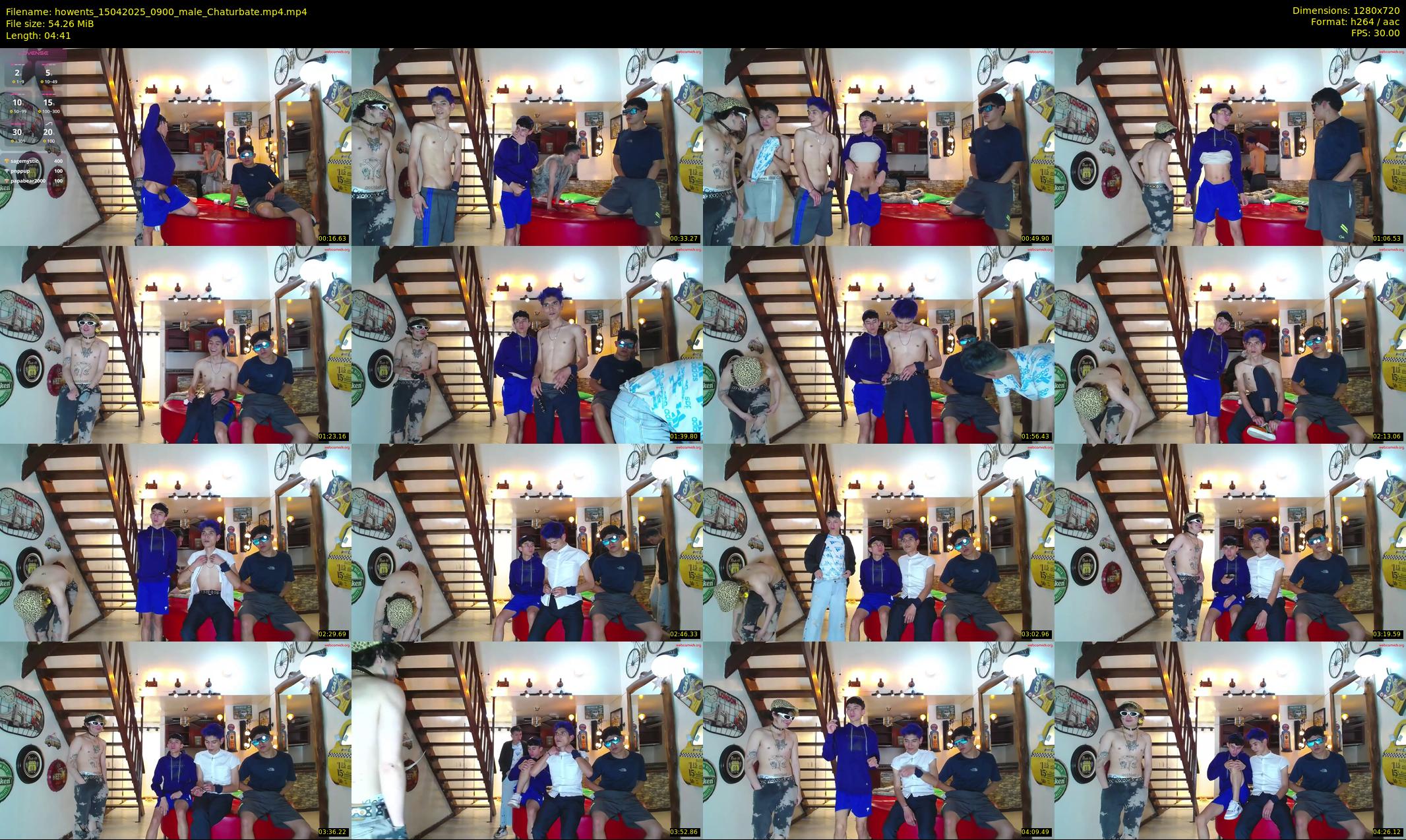howents — 5 minute Chaturbate male cam show recording, 720p, Apr 15, 2025