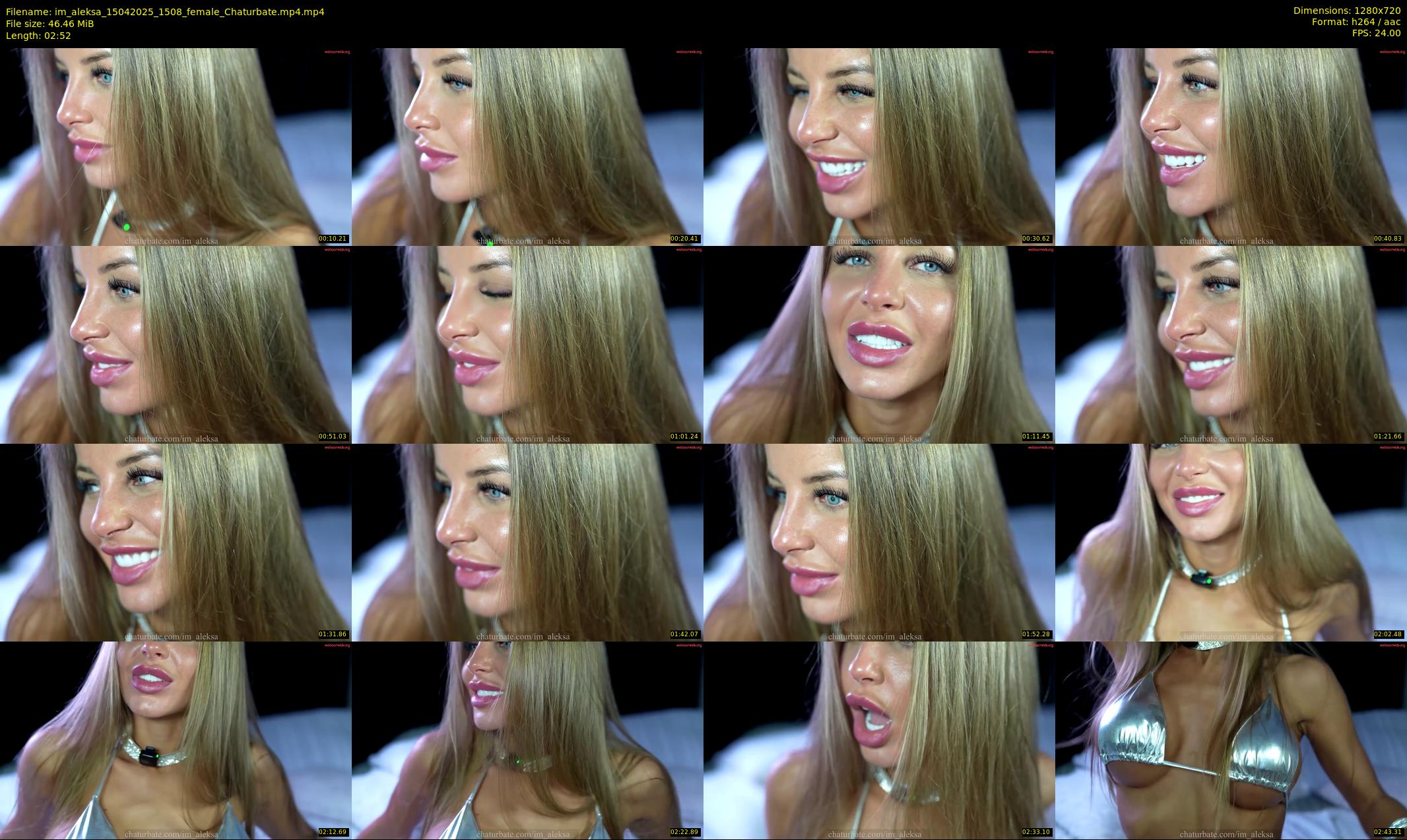 im_aleksa — 3 minute Chaturbate female cam show recording, 720p, Apr 15, 2025