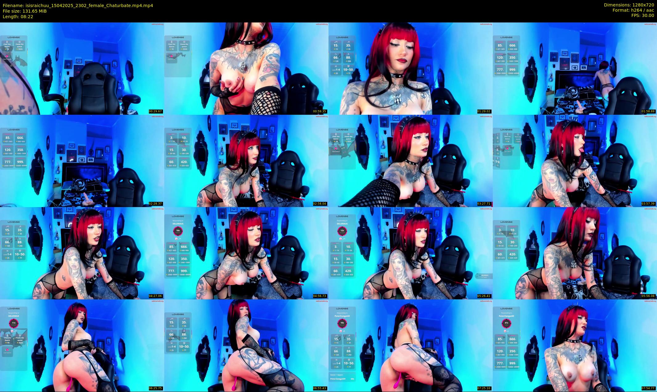 isisraichuu — 9 minute Chaturbate female cam show recording, 720p, Apr 15, 2025