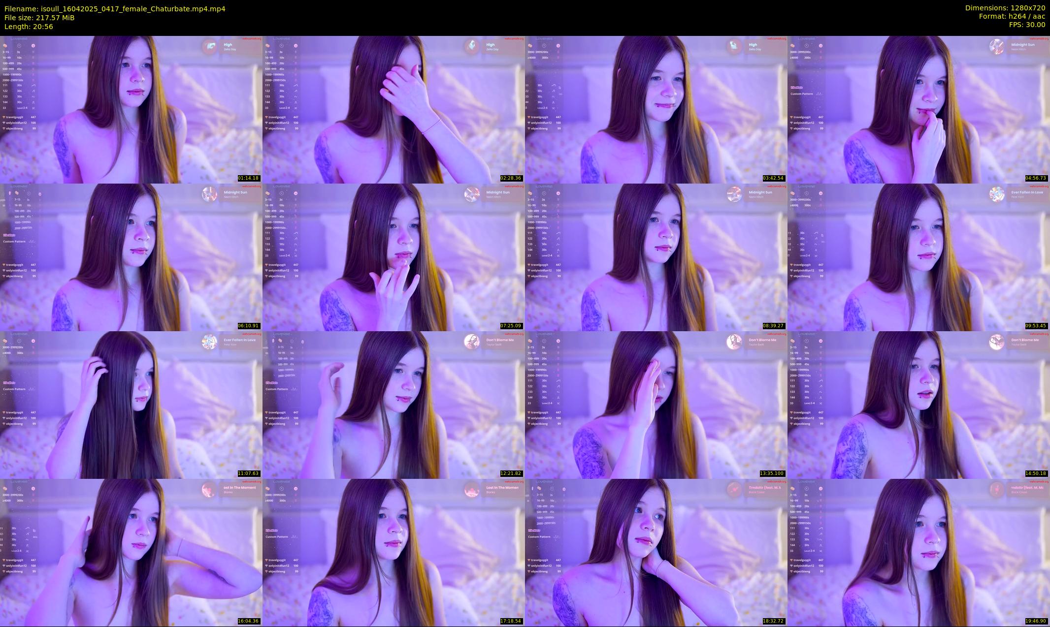 isoull — 21 minute Chaturbate female cam show recording, 720p, Apr 16, 2025