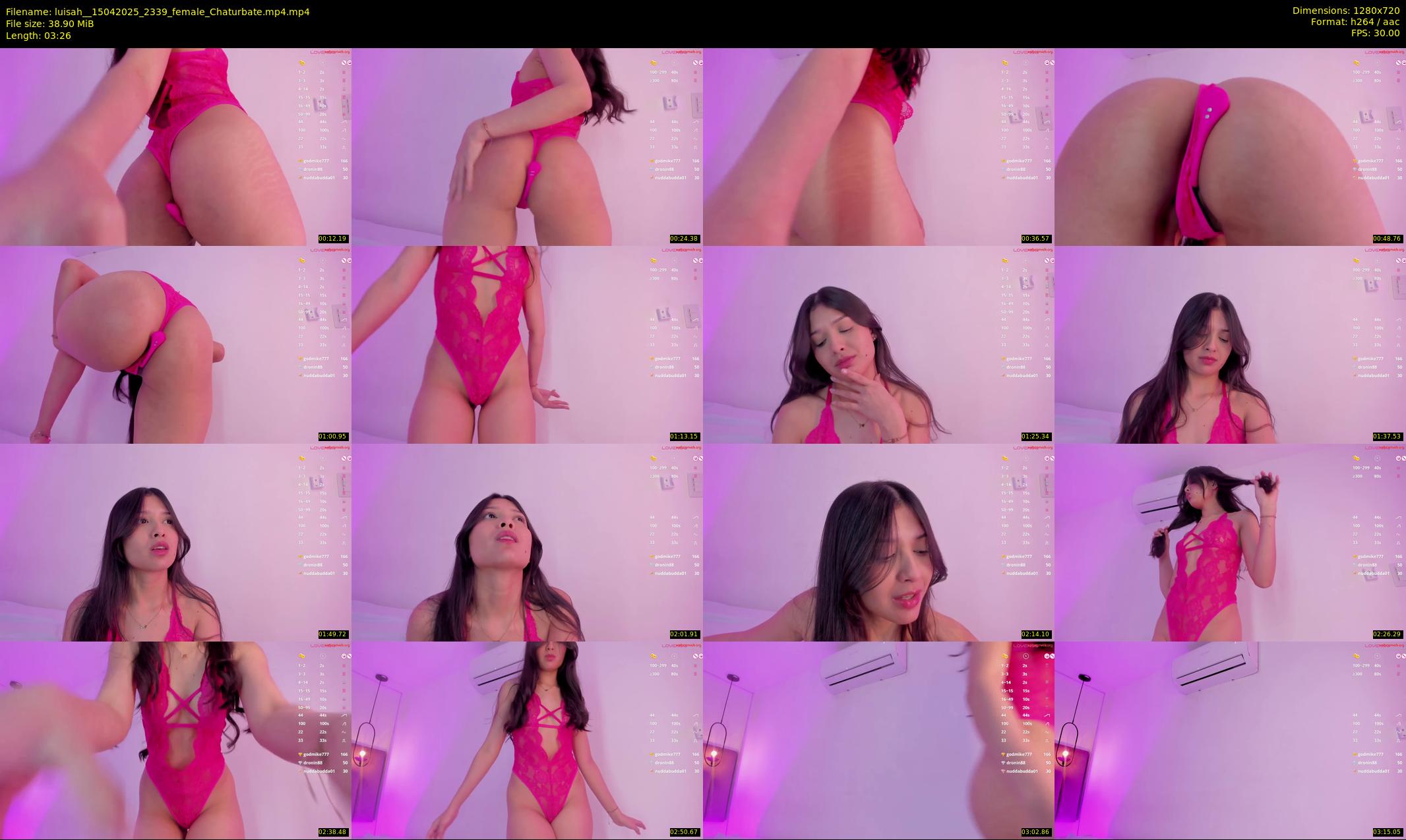 luisah_ — 4 minute Chaturbate female cam show recording, 720p, Apr 15, 2025