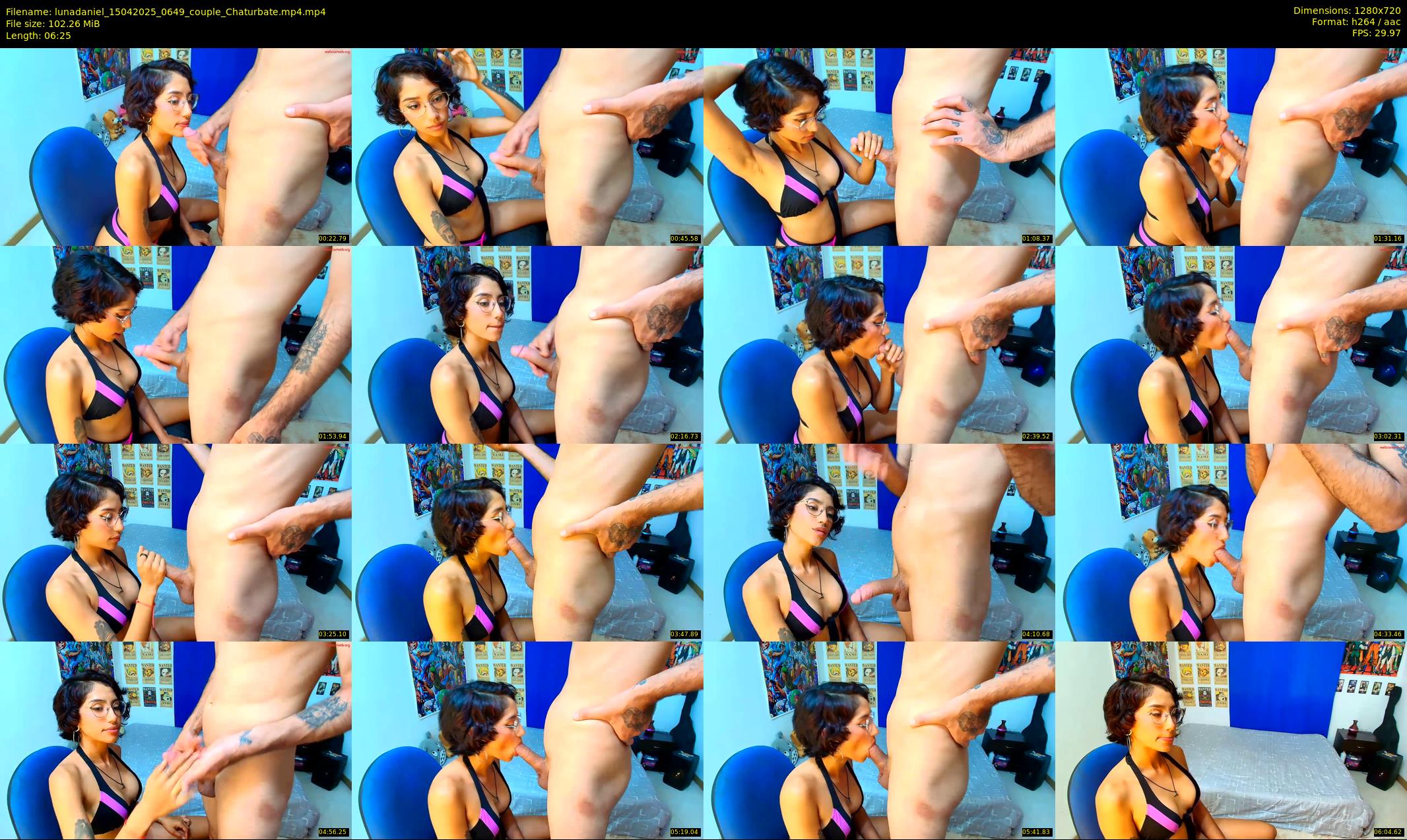 lunadaniel — 7 minute Chaturbate couple cam show recording, 720p, Apr 15, 2025