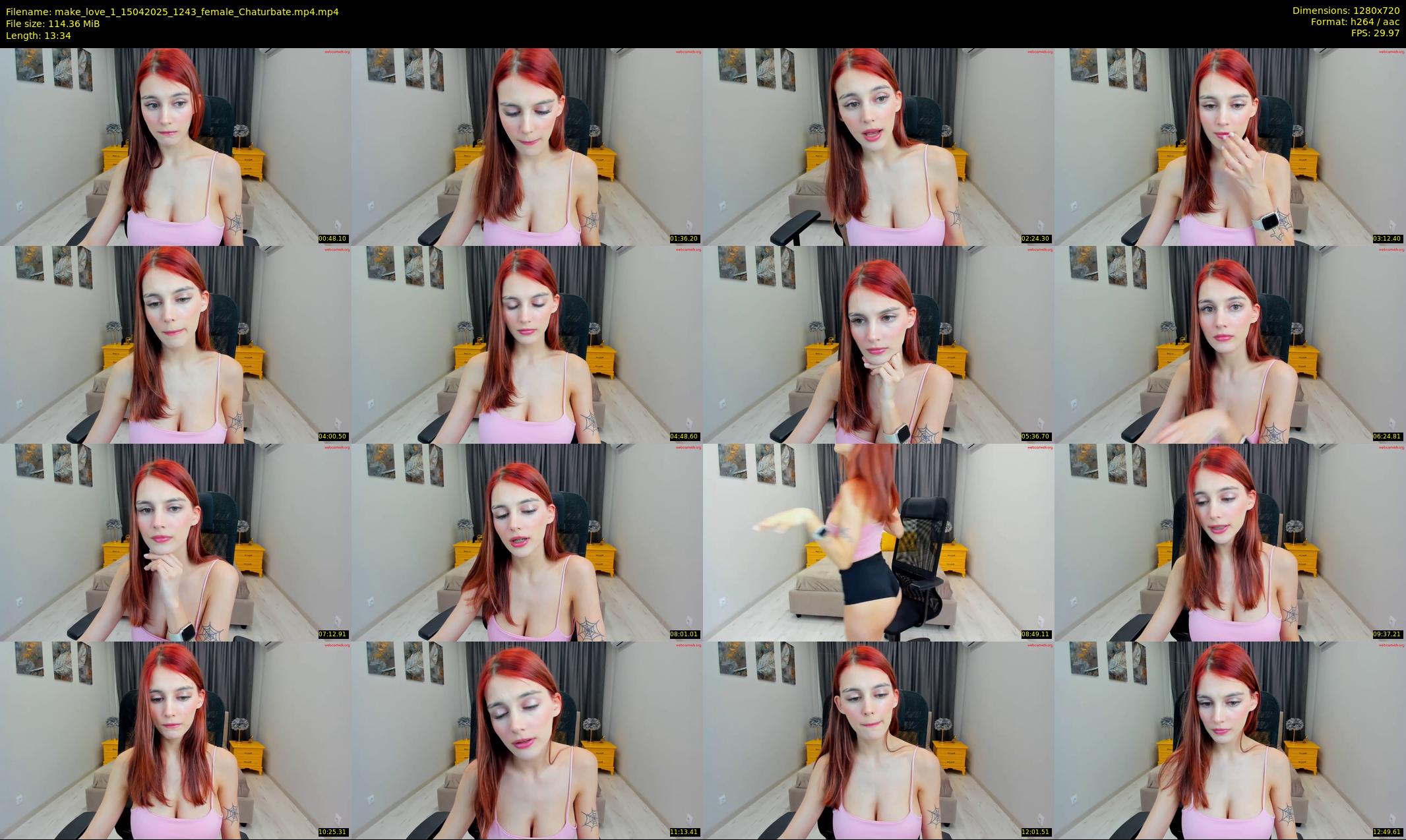 make_love_1 — 14 minute Chaturbate female cam show recording, 720p, Apr 15, 2025