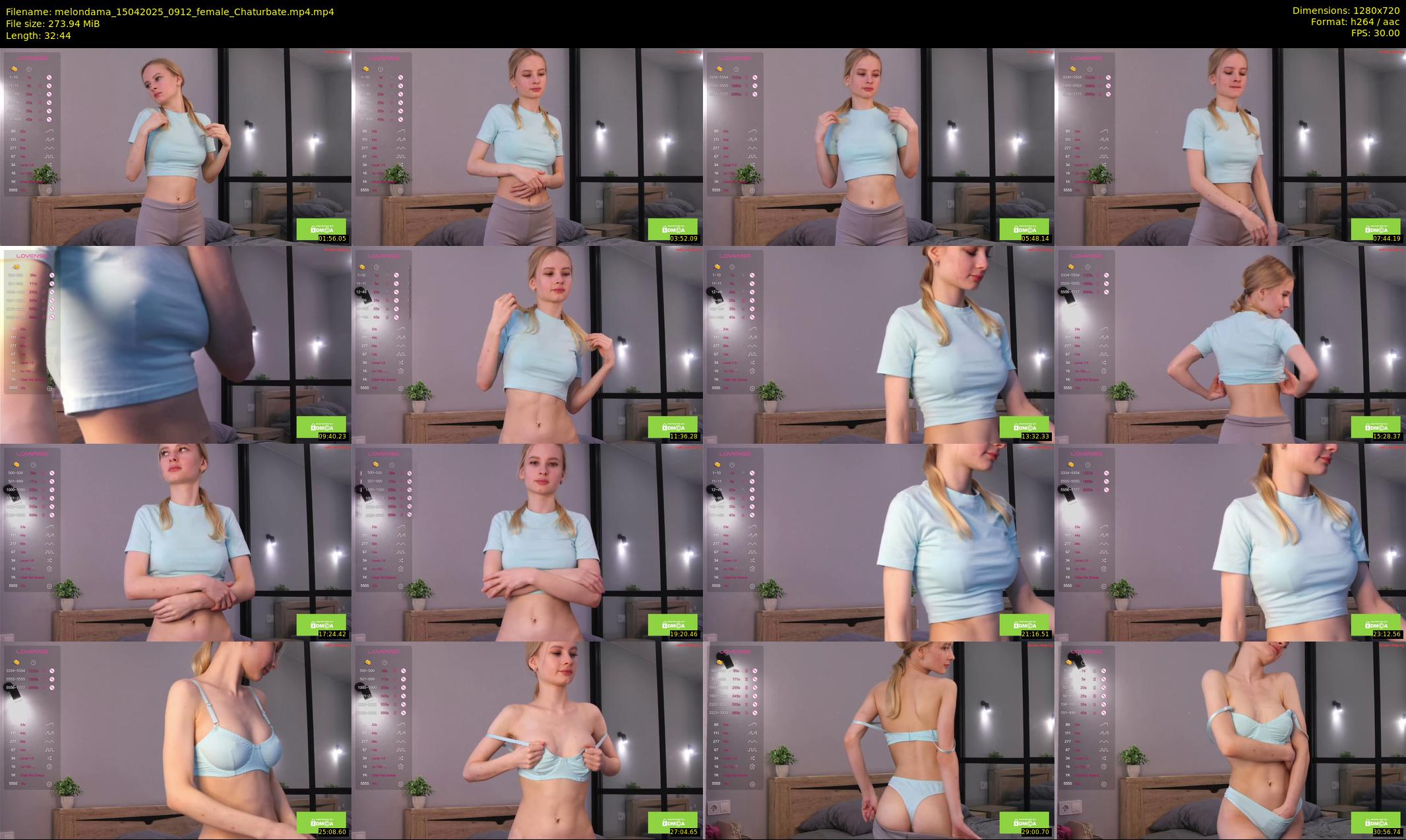 melondama — 33 minute Chaturbate female cam show recording, 720p, Apr 15, 2025