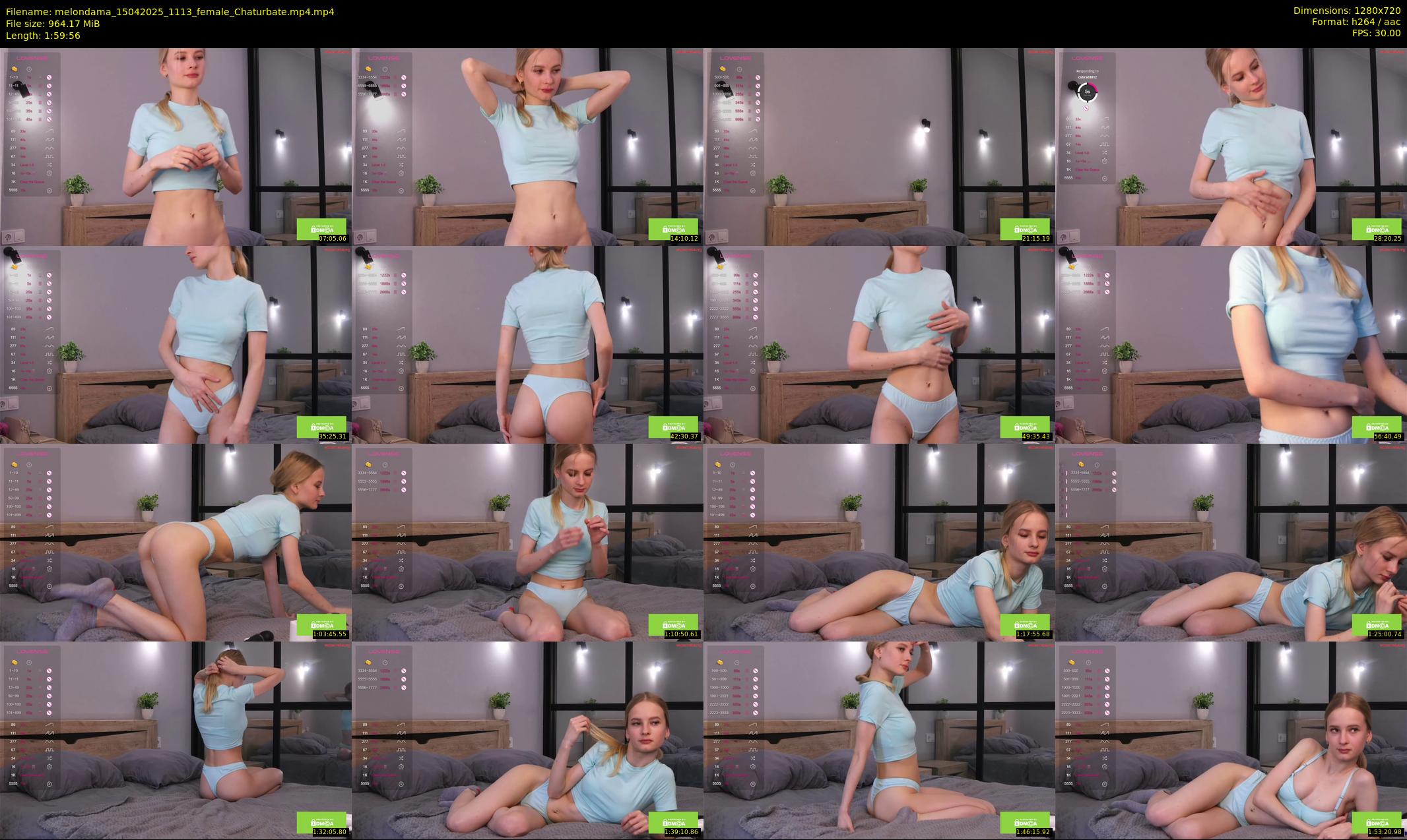 melondama — 120 minute Chaturbate female cam show recording, 720p, Apr 15, 2025