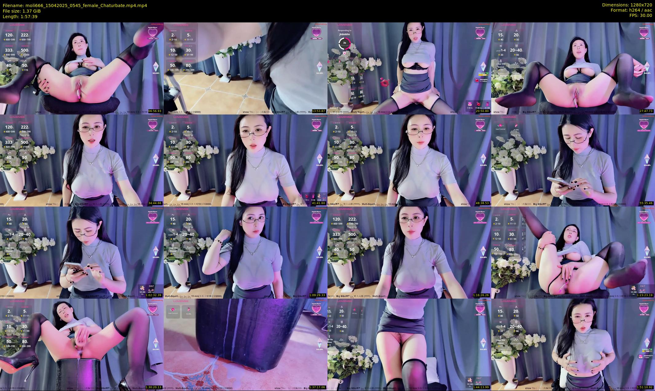 moli666 — 118 minute Chaturbate female cam show recording, 720p, Apr 15, 2025