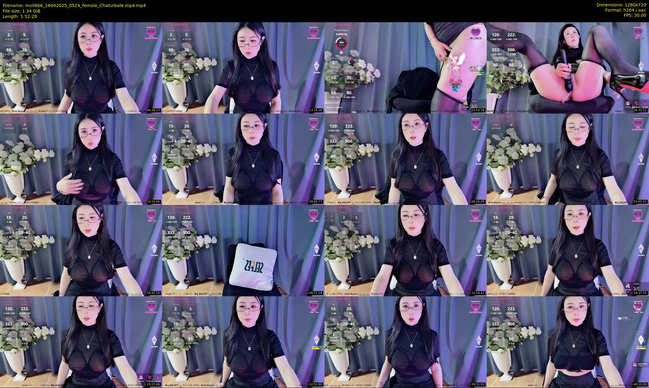 moli666 — 113 minute Chaturbate female cam show recording, 720p, Apr 16, 2025