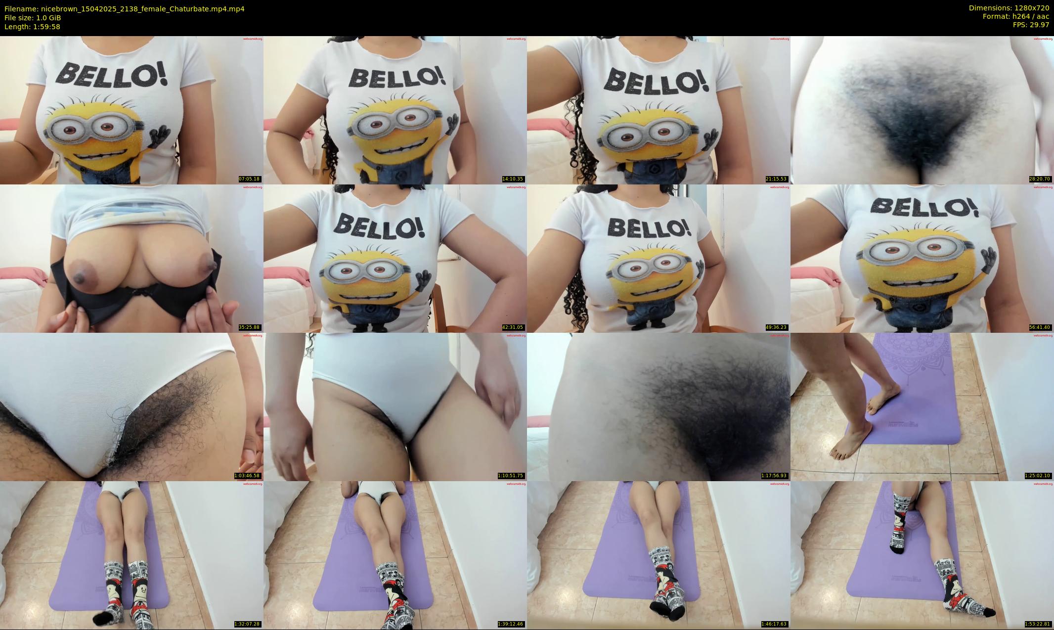 nicebrown — 120 minute Chaturbate female cam show recording, 720p, Apr 15, 2025